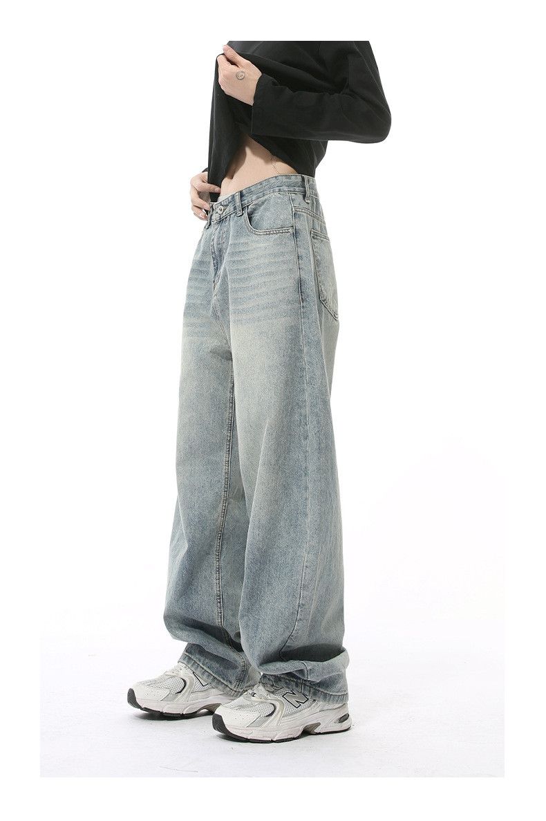 Japanese Brand Japanese retro wide-leg washed curved jeans Size US 32 / EU 48 - 5 Thumbnail