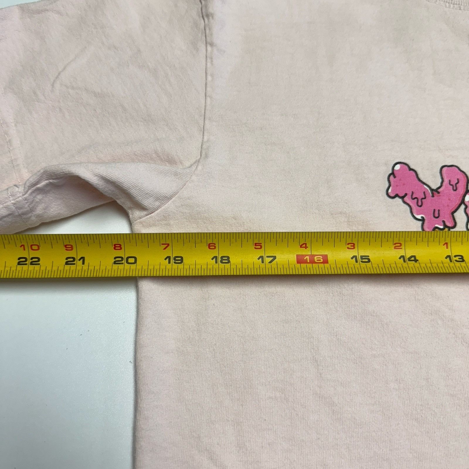 Drew House Drew House Yummy T Shirt Mens XS 19.5x27 Light Pink Short Sl Size US XS / EU 42 / 0 - 10 Thumbnail