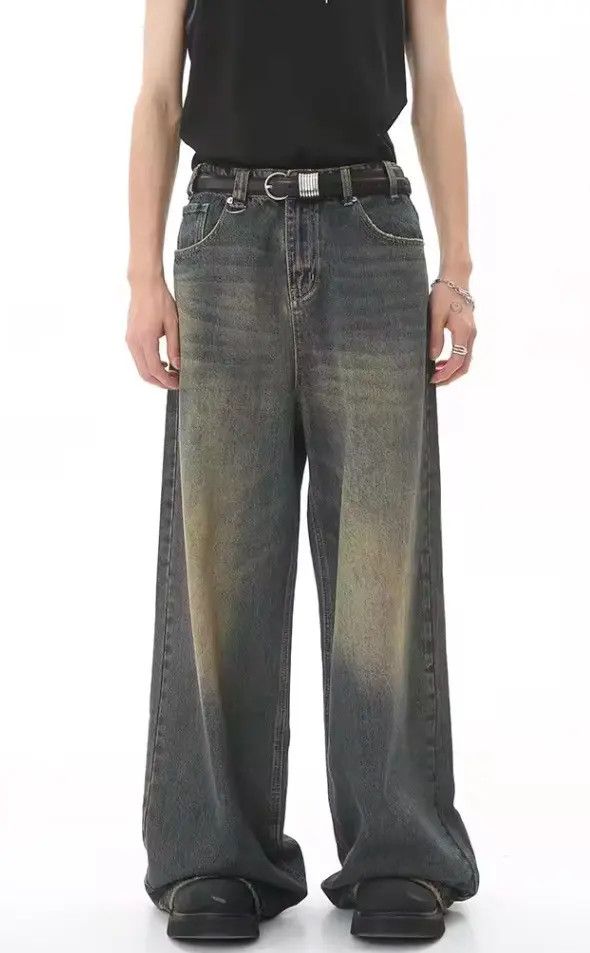 Japanese Brand Fukiishi x Kase Men's jeans washed Style Size US 31 - 5 Thumbnail