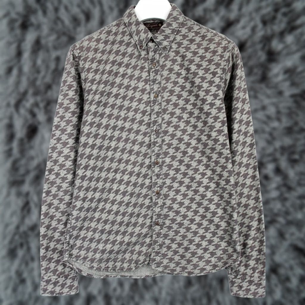 Scotch & Soda SCOTCH & SODA Bonjour Shirt Men's MEDIUM Houndstooth Multicolor Button-up Shirt Size US M / EU 48-50 / 2 - 1 Thumbnail