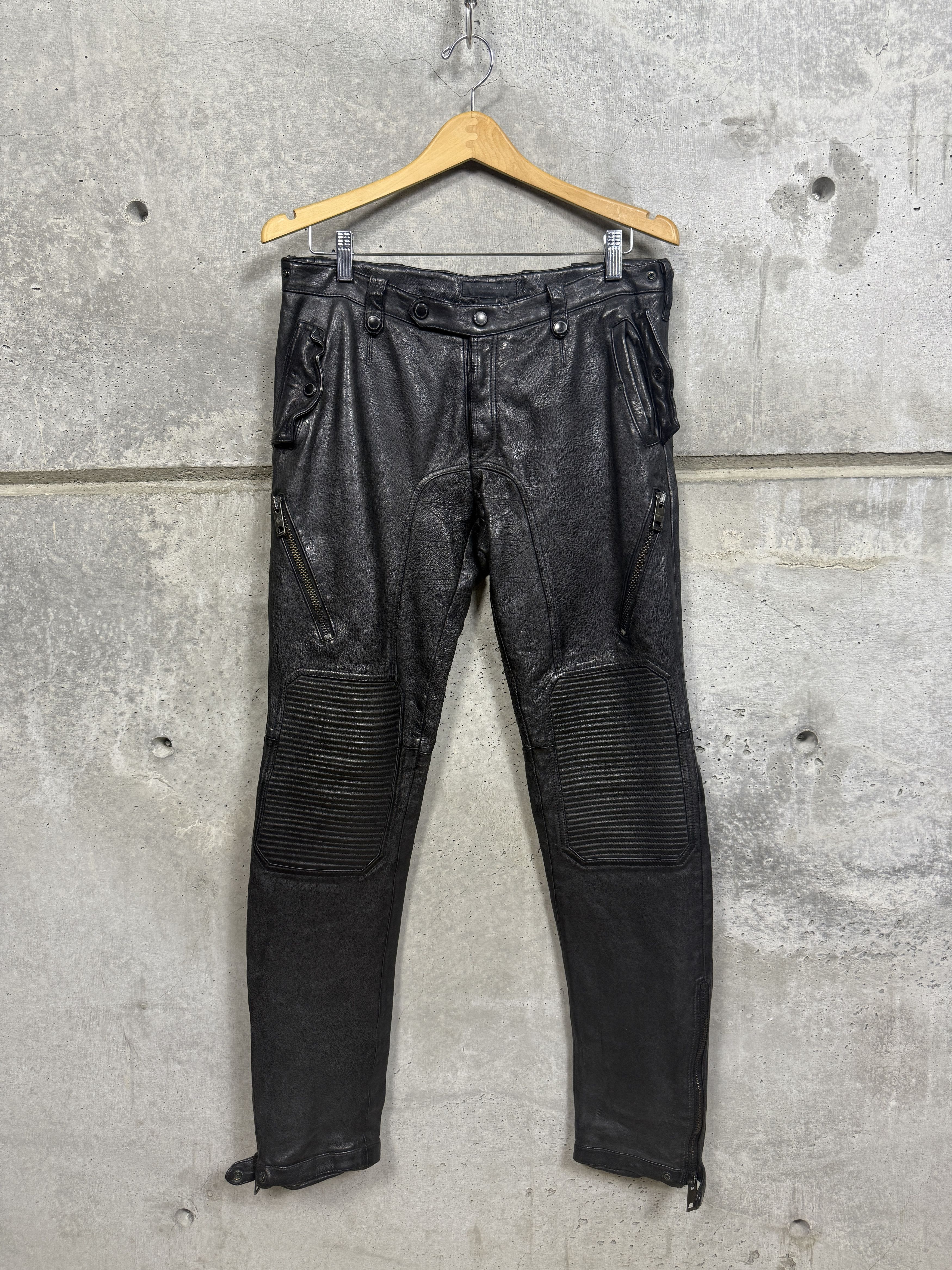 Burberry Prorsum SS11 Leather Biker Pants