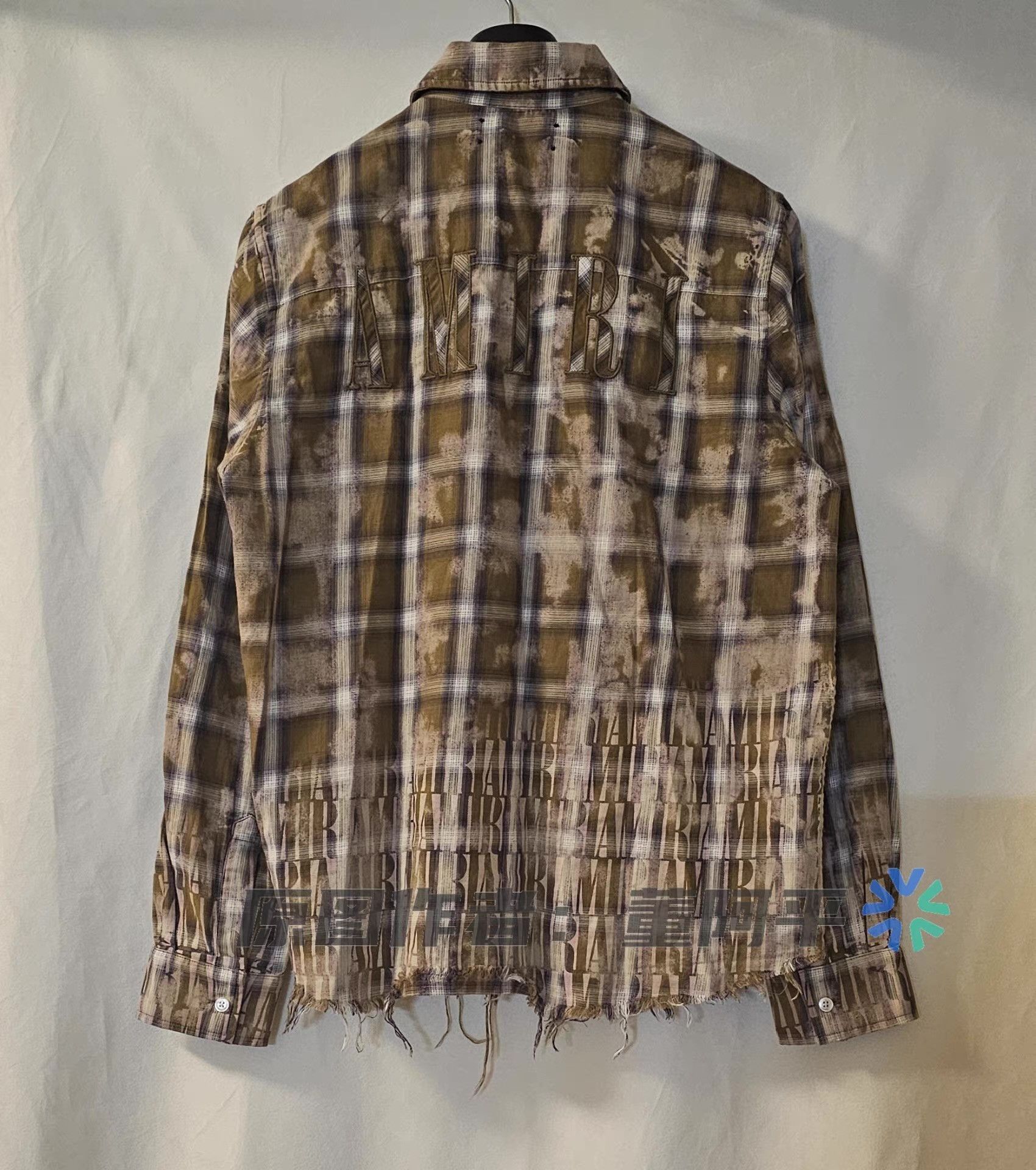 Amiri AMIRI washed plaid fringe shirt Q4 Size US M / EU 48-50 / 2 - 4 Thumbnail