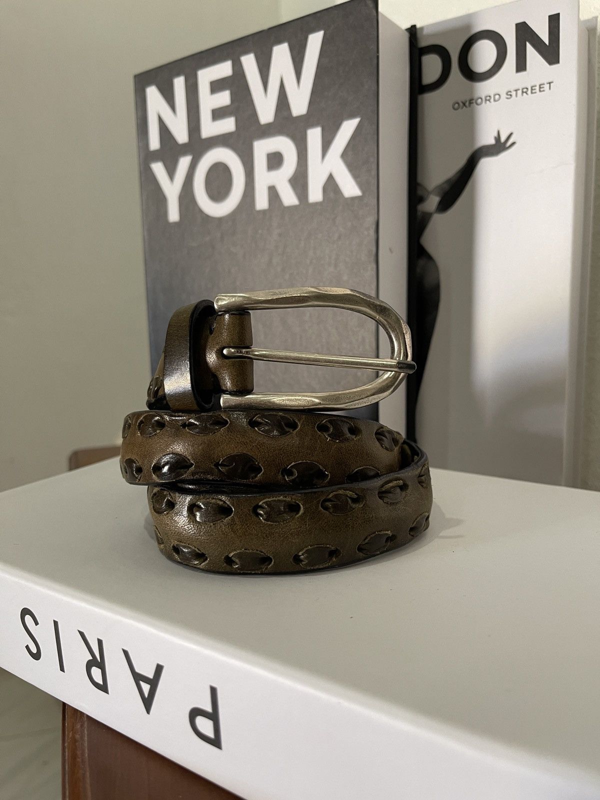 POST&CO POST&CO HandMade Leather Belt Size 30 - 7 Thumbnail