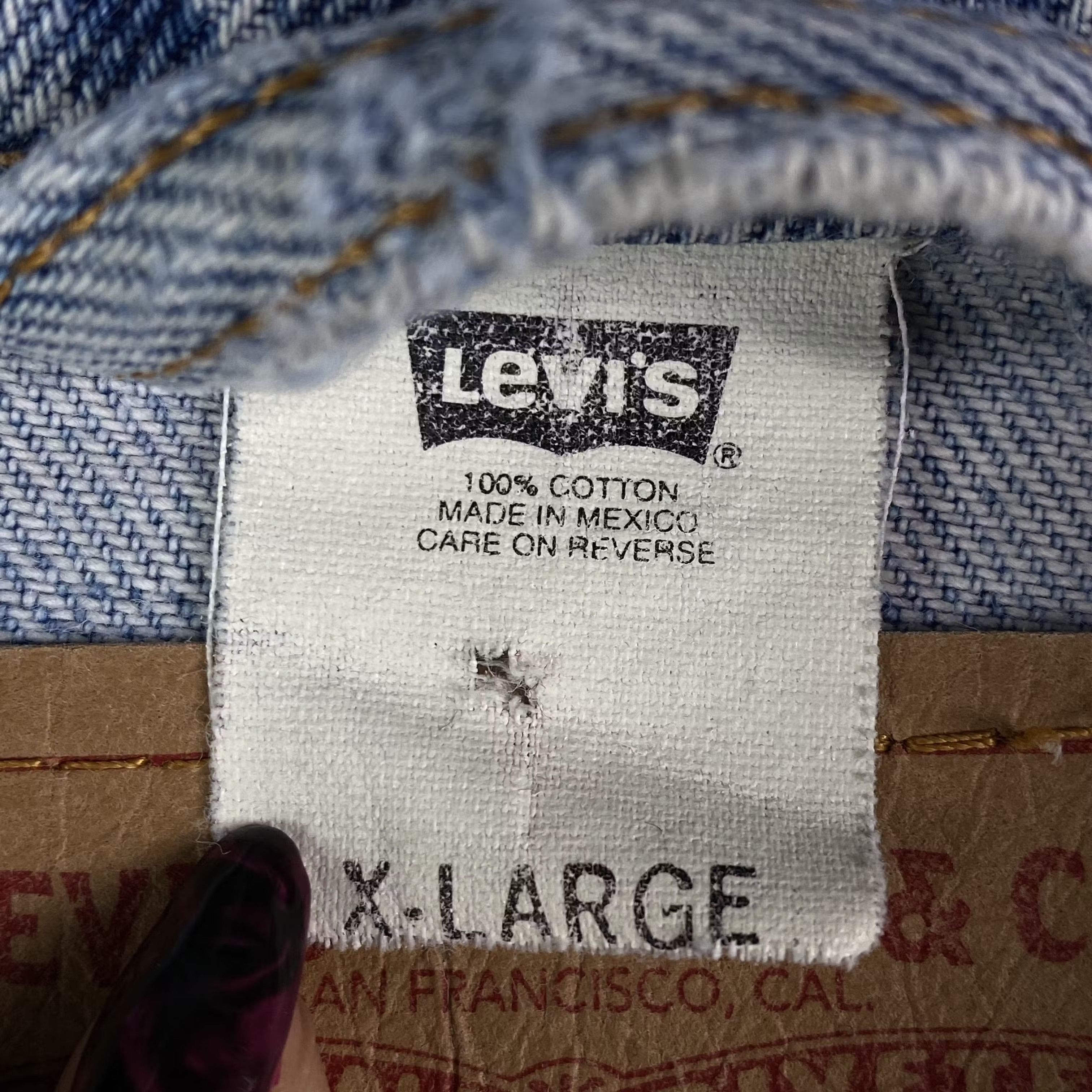 Levi's × Levi's Vintage Clothing × Vintage Men’s Bomber Denim Jacket Levi’s Vintage Mexico Size XL Size US XL / EU 56 / 4 - 5 Thumbnail