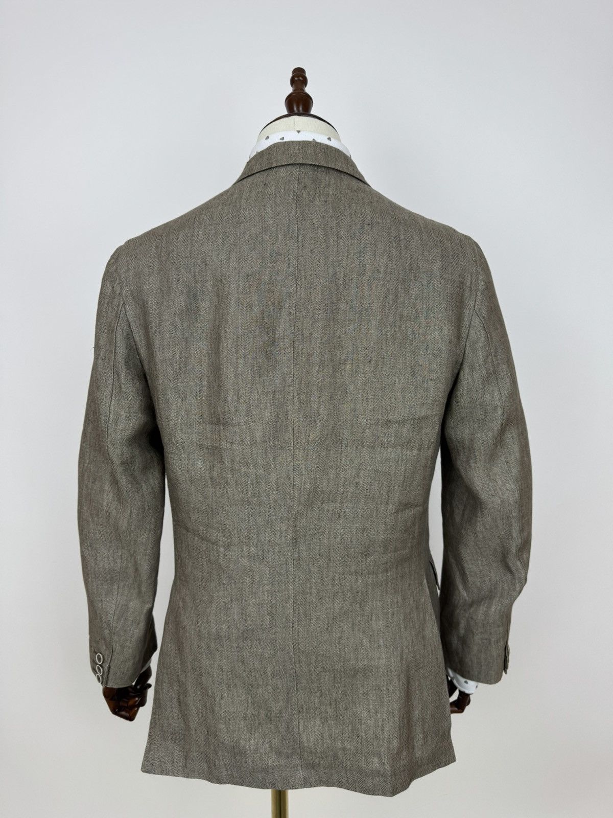 Other Dielmar Fratelli Ormezzano linen blazer herringbone size 50 Size 50R - 8 Thumbnail