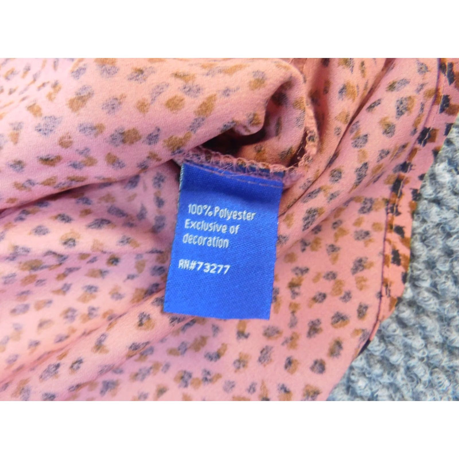 Apt. 9 Apt 9 Blouse M Women Casual Crew Neck Cotton Polyester Rayon Stretch Sleeveless Button Blue Pink Regular Non-Vintage Size M / US 6-8 / IT 42-44 - 6 Thumbnail