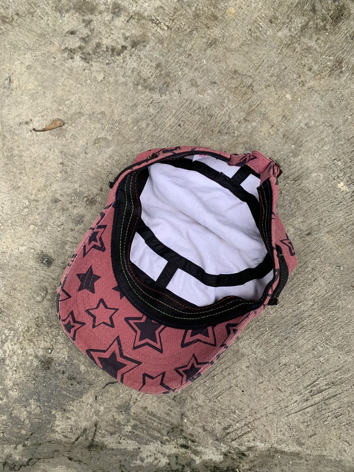 Japanese Brand Pink Star Printed Canvas Ace Cadet Patrol Hat Size ONE SIZE - 6 Thumbnail