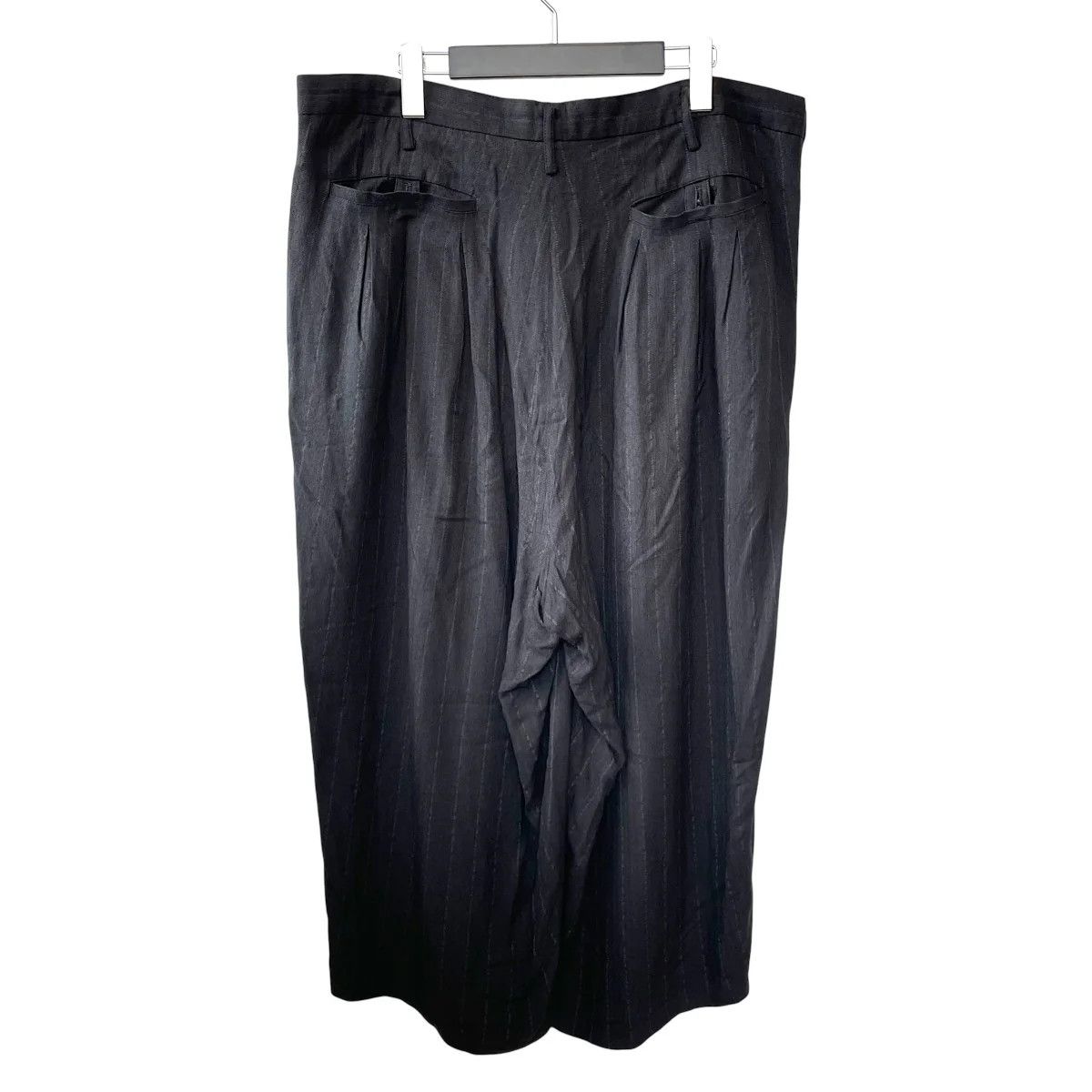 Yohji Yamamoto BLACK Scandal Yohji Yamamoto/Striped Wide Slacks Pants Size US 37 - 2 Thumbnail