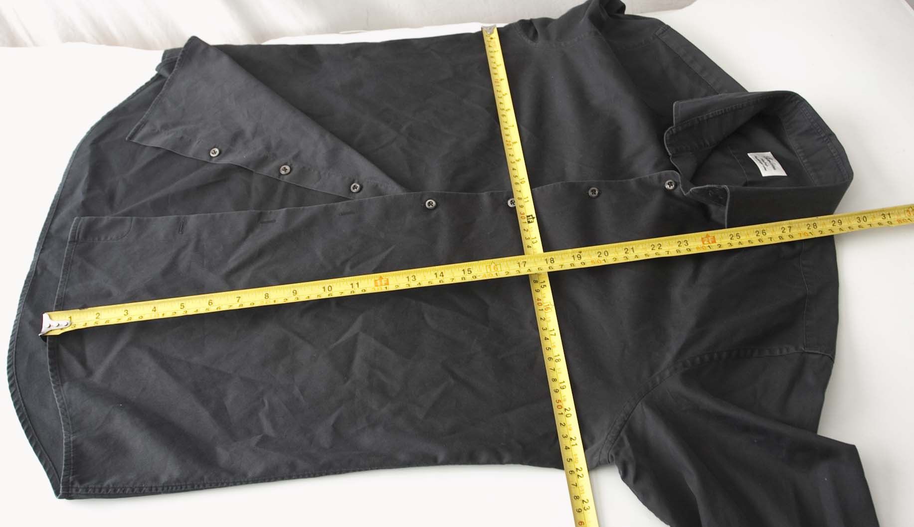 Strenstroms Stenstroms Shirt Fitted Body Size 16.5/42 Black Size 42R - 3 Thumbnail