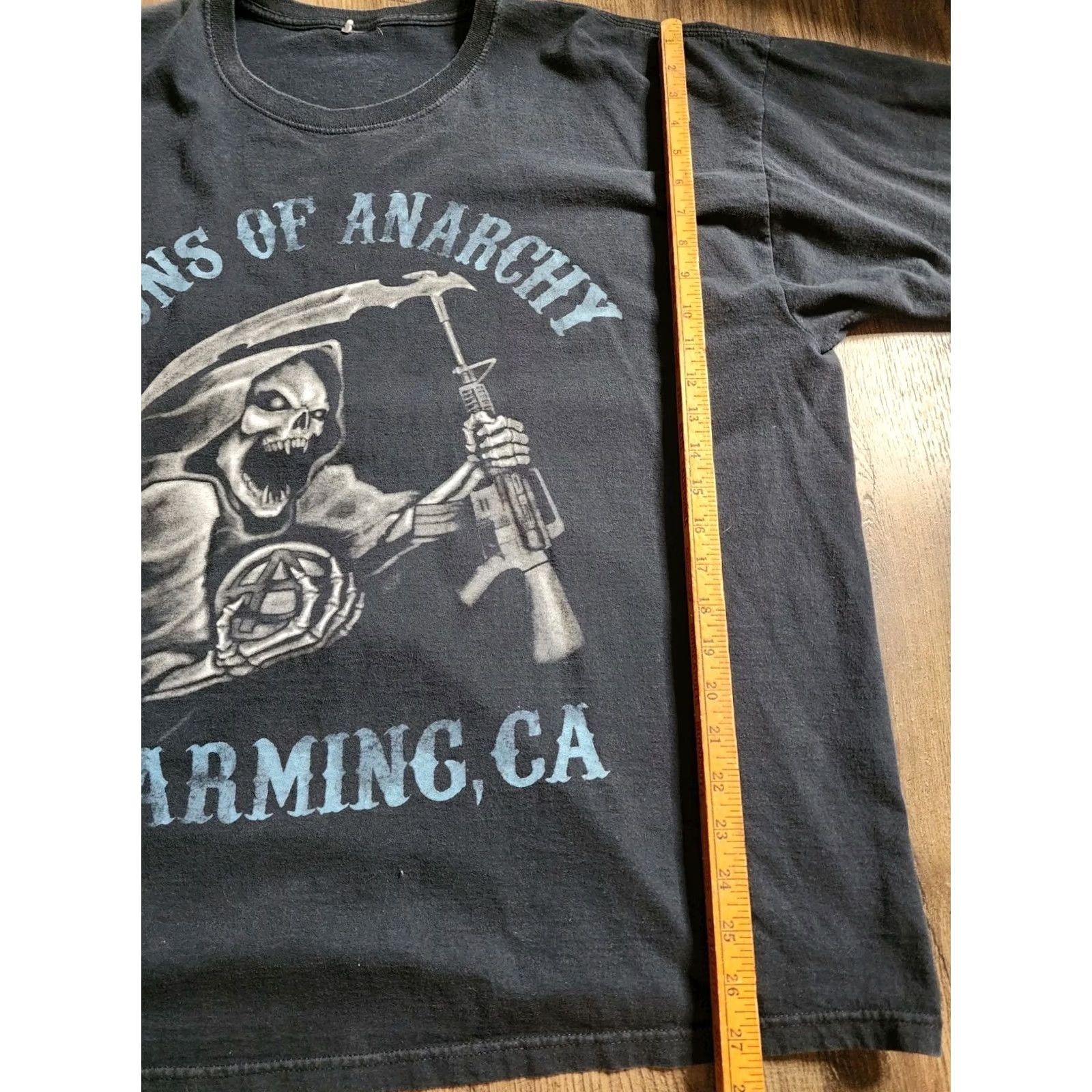 Doublet VINTAGE? 3XL Son of Anarchy SOA Grim Reaper T Shirt Black Double-Sided Mens Adult 3XL Short Sleeve Crew Neck Vintage Size US XXL / EU 58 / 5 - 4 Thumbnail