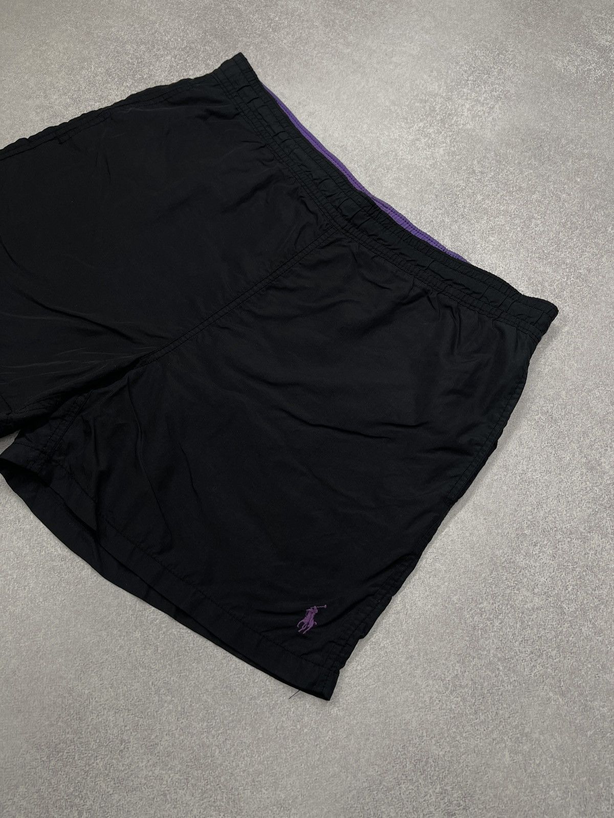 Polo Ralph Lauren × Rugby Ralph Lauren × Vintage Vintage Polo Ralph Lauren Black Shorts Y2K Rugby Size L Size US 34 / EU 50 - 3 Thumbnail