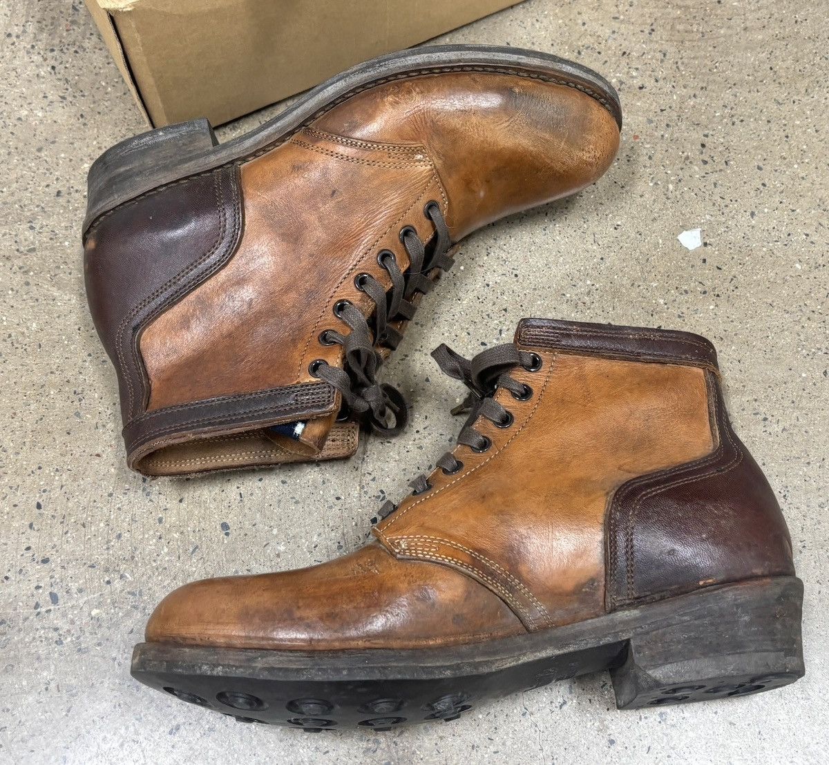 Visvim 19aw ICT Lafayette Boots Mud Overdye，M10.5