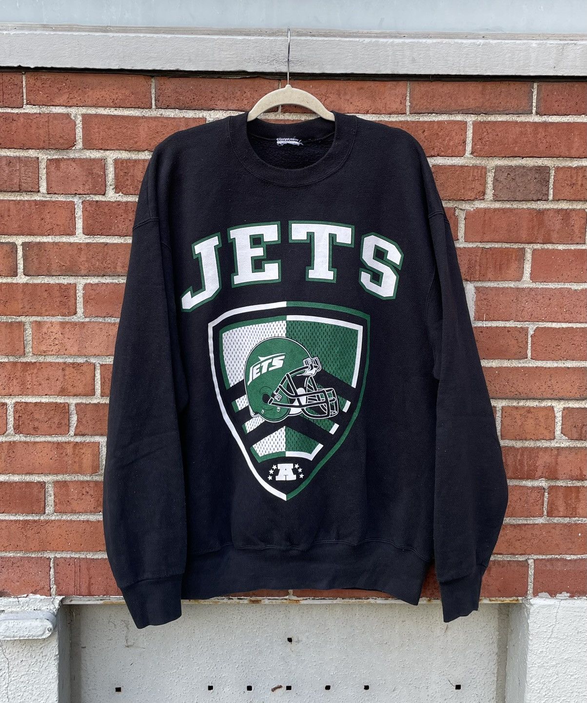 Vintage Vintage 90s NFL new York Jets Big Logo Crewneck Sweatshirt Size US XXL / EU 58 / 5 - 1 Thumbnail
