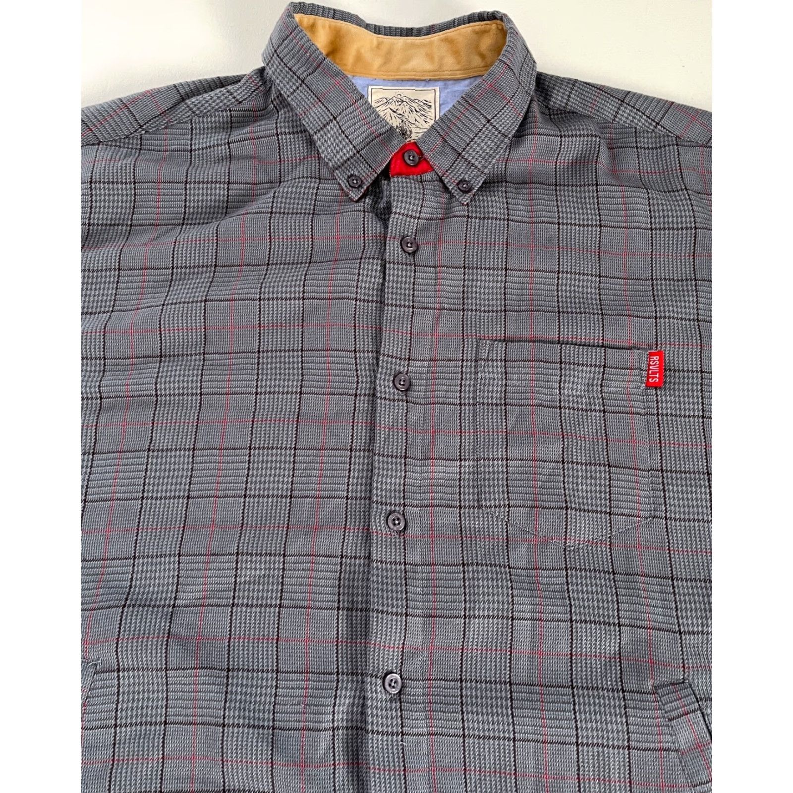 Vintage VINTAGE RSVLTS The Draper Long Sleeve Plaid Flannel Shirt Pockets Sz 2XL Size US XXL / EU 58 / 5 - 5 Thumbnail