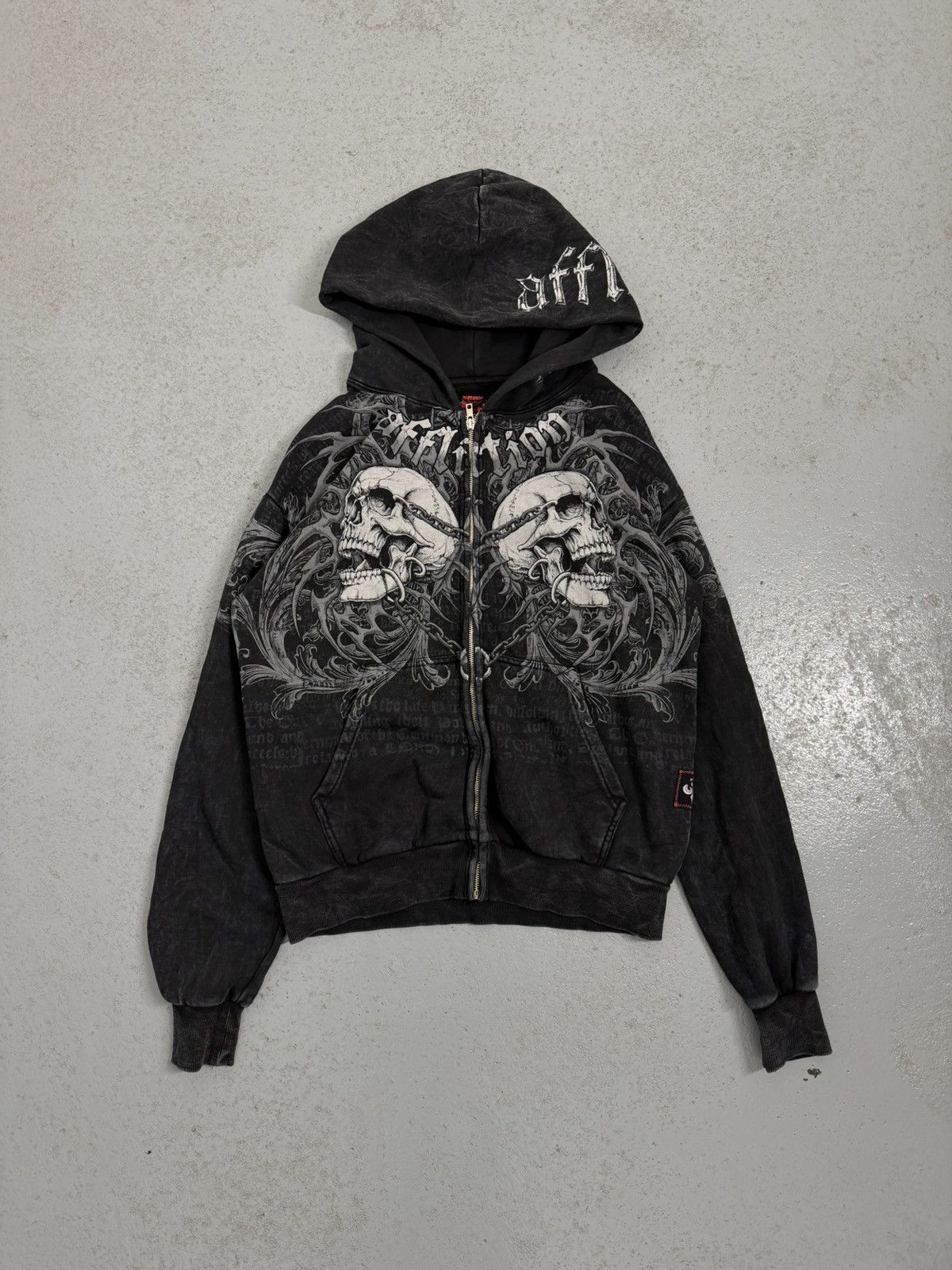 Affliction Affliction Skull Zip Hoodie Size US M / EU 48-50 / 2 - 1 Thumbnail