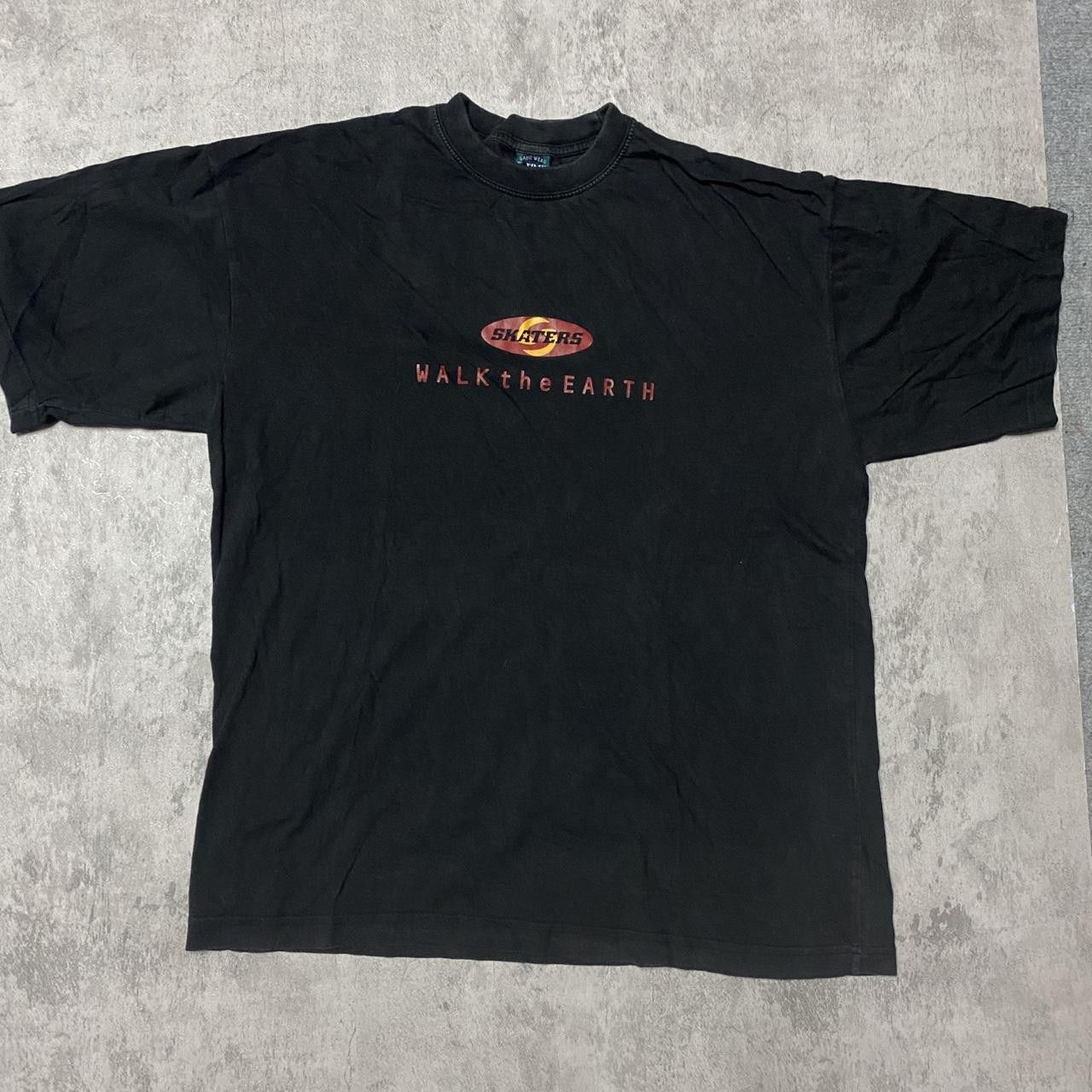 Other Black vintage skater tee with bold orange and red graphics Size US XL / EU 56 / 4 - 1 Thumbnail