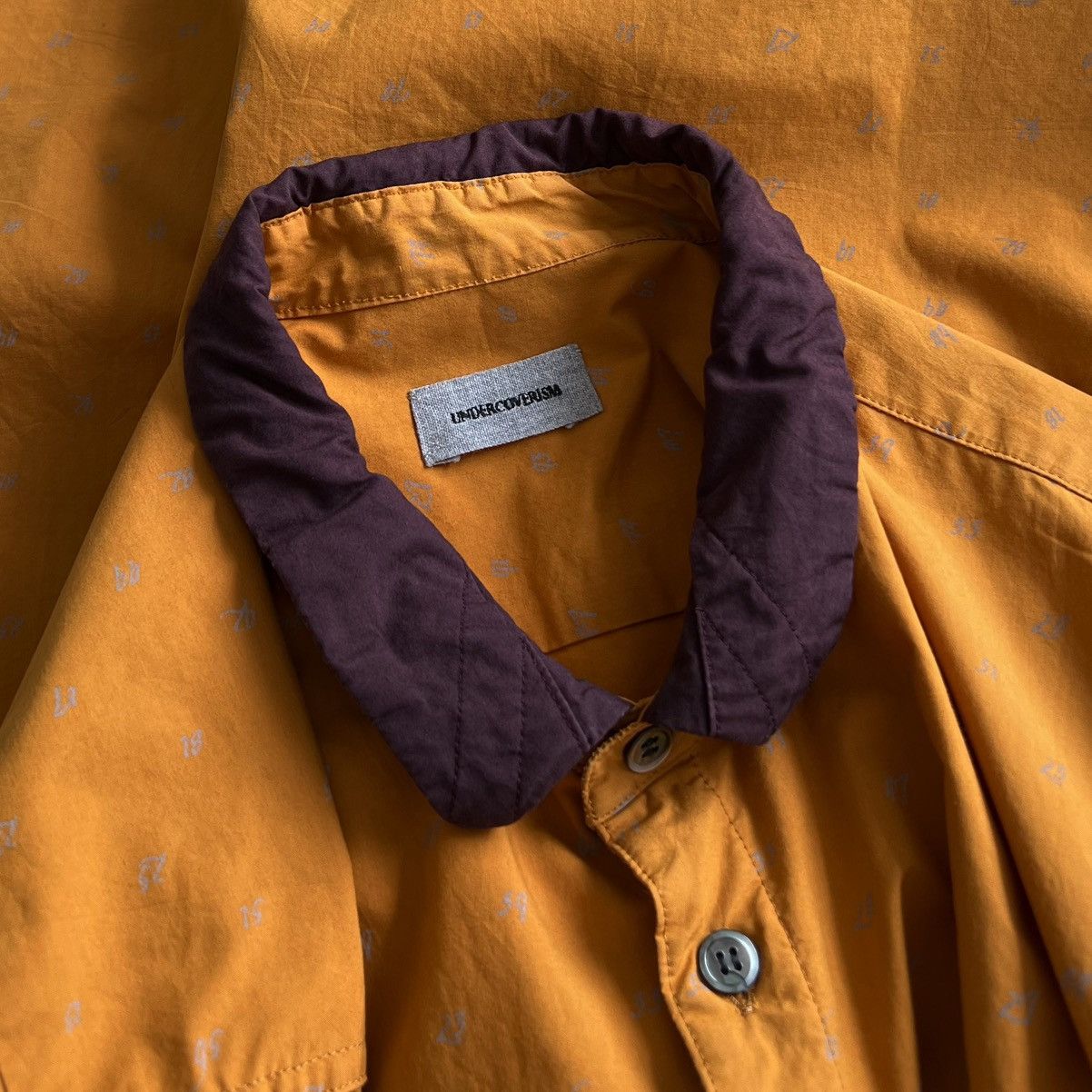 John Undercover × Jun Takahashi × Undercover UNDERCOVER 12-13AW LONG-SLEEVE SHIRT NUMBER FONT PATTERN Size US L / EU 52-54 / 3 - 5 Thumbnail