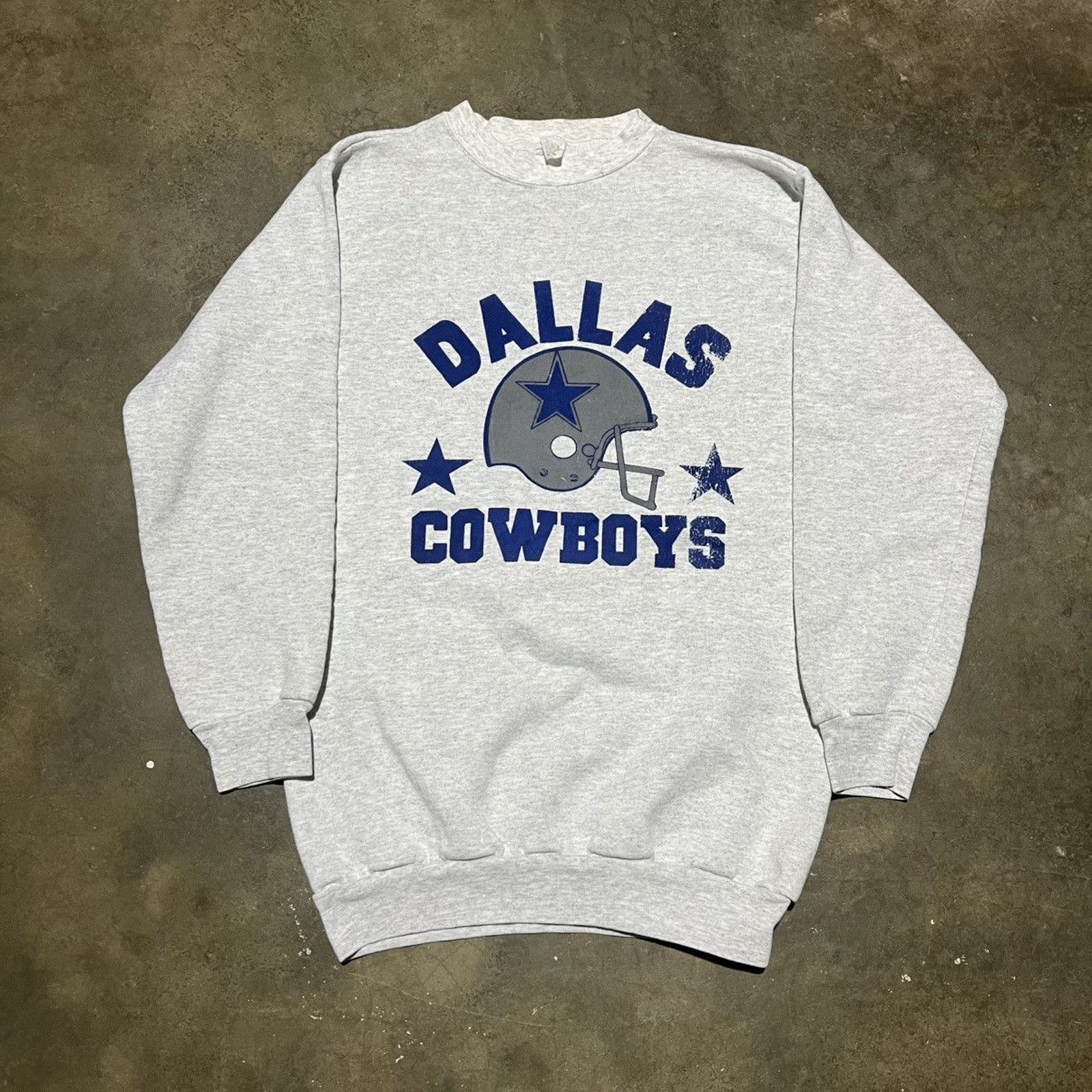 Vintage Vintage 90s Dallas Cowboys Grey NFL Football Sweatshirt Size US M / EU 48-50 / 2 - 1 Thumbnail