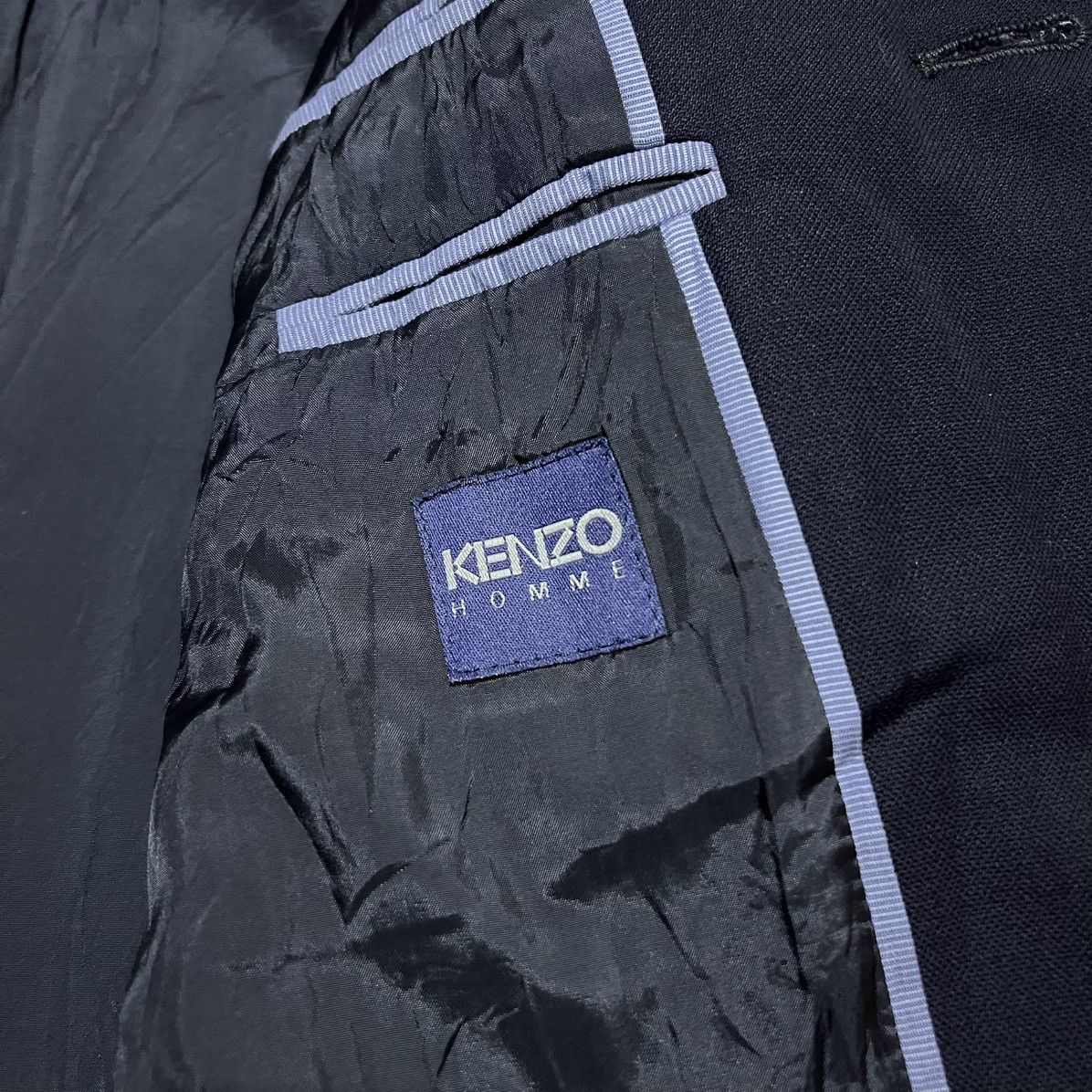 Kenzo Kenzo Homme Navy Wool Blazer Size 48L - 7 Thumbnail