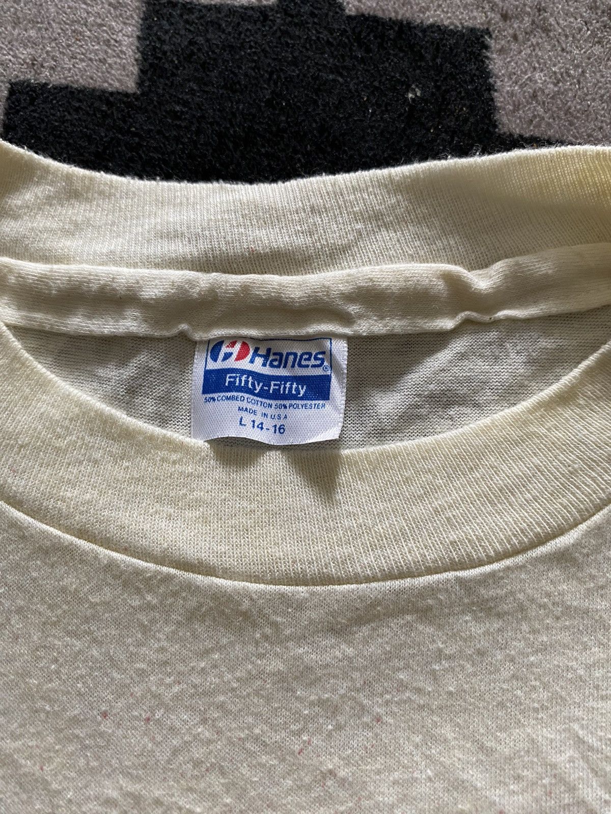 Hanes × Vintage 80s painter tshirt single stitch Size US S / EU 44-46 / 1 - 3 Thumbnail