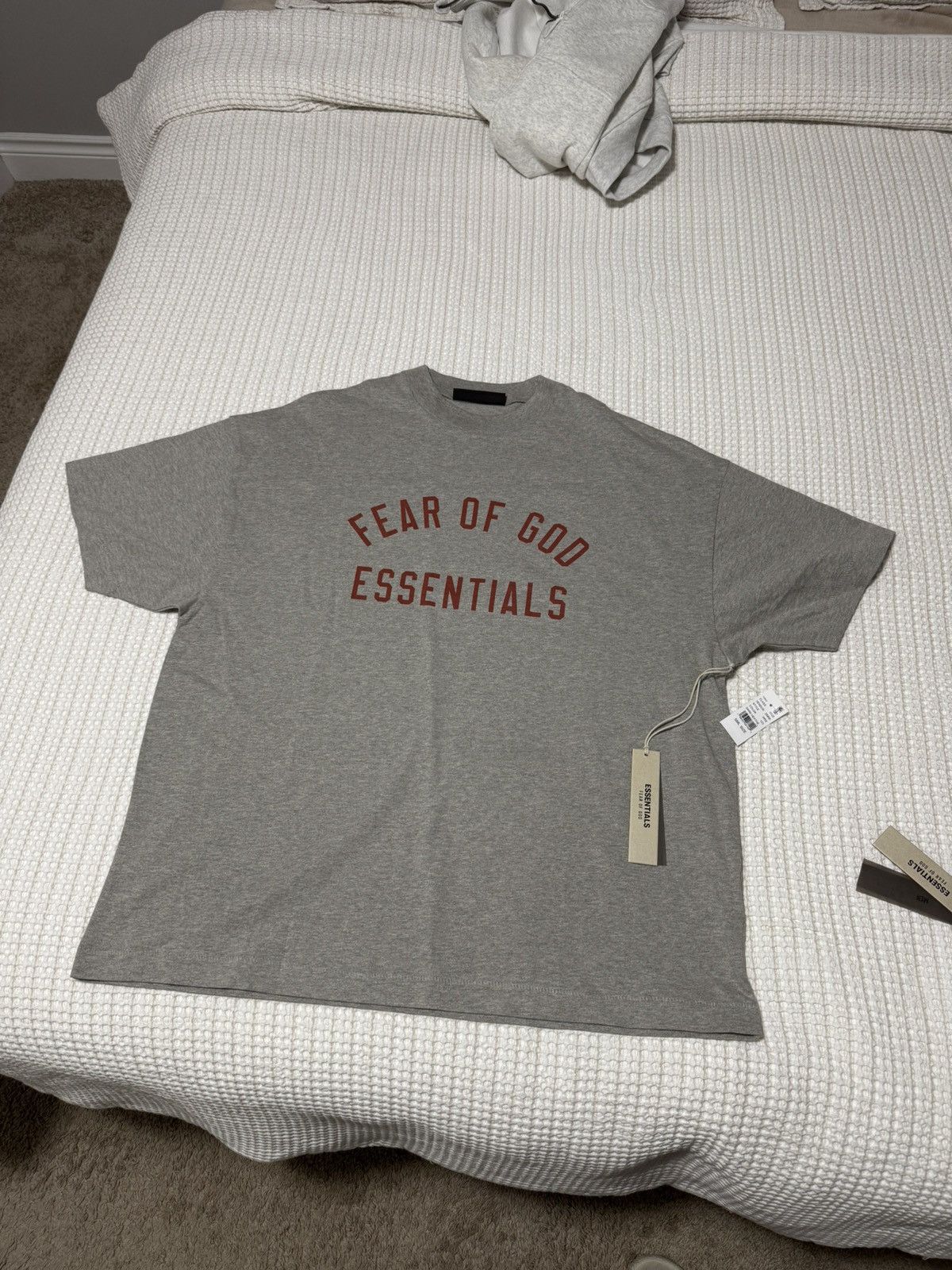 Essentials × Fear of God FEAR OF GOD ESSENTIALS Dark heather oatmeal Crew Neck TShirt Size US S / EU 44-46 / 1 - 1 Thumbnail