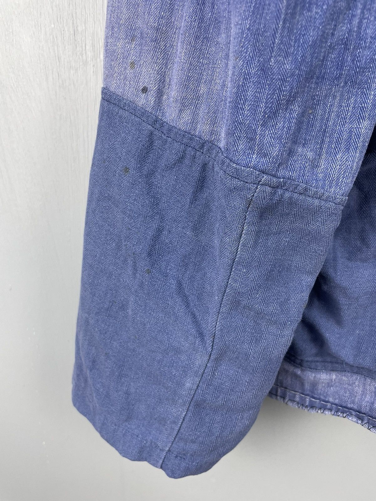 Vintage French Work patchwork faded HBT Witt Weiden