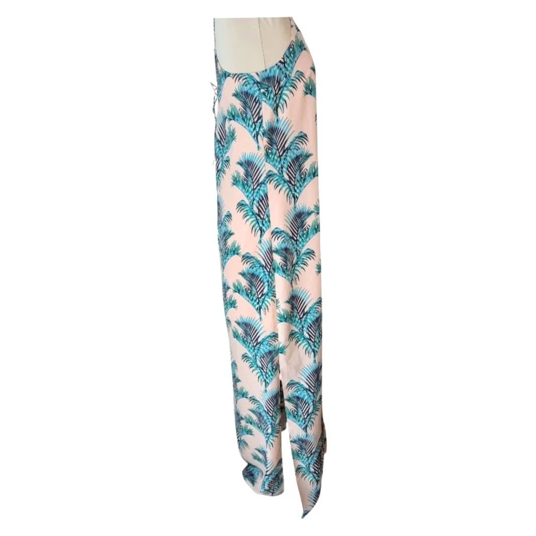 Vintage CeCe Tropical Print Spaghetti Strap Maxi Dress Women's 10P Resortwear EUC Size L / US 10 / IT 46 - 5 Thumbnail
