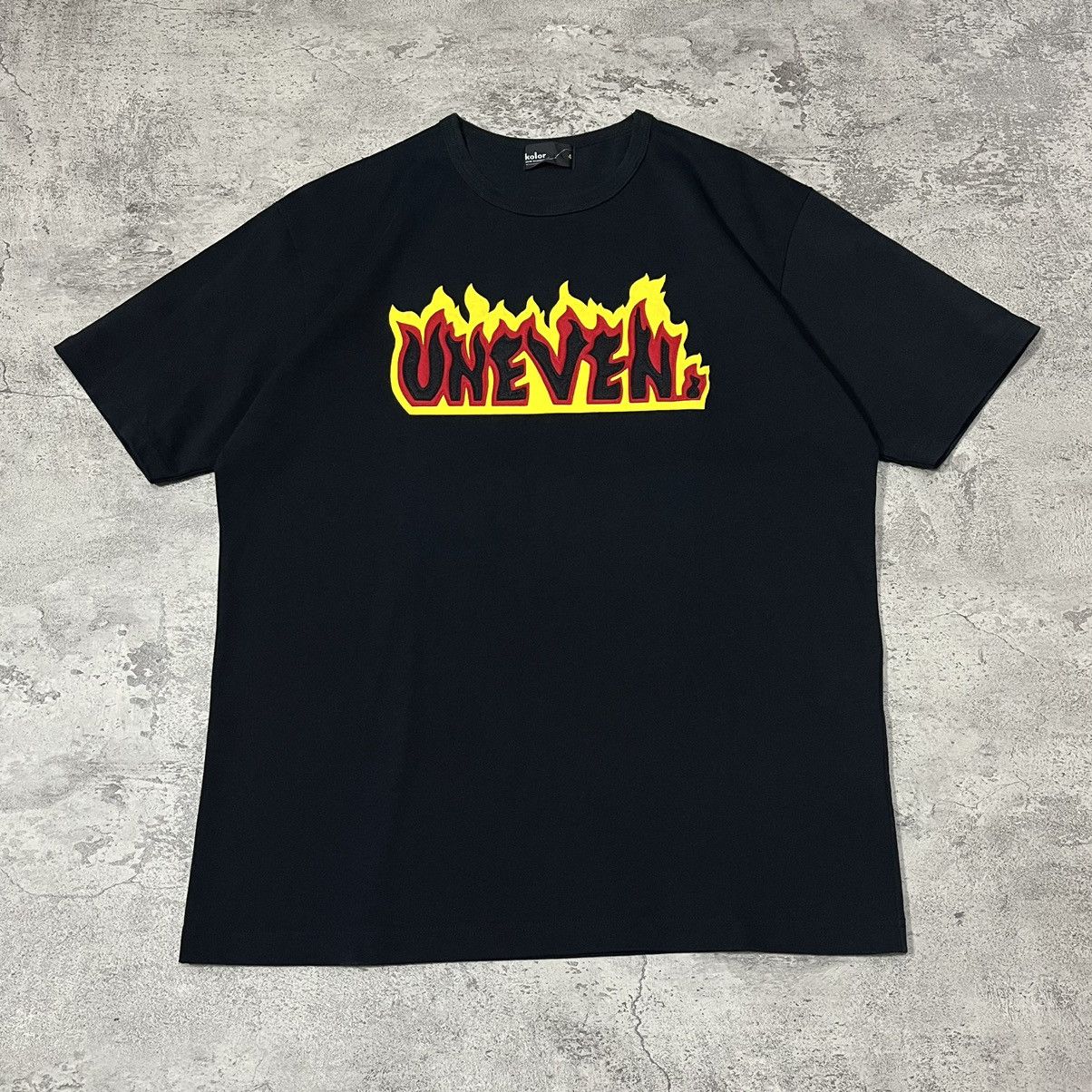 Kolor kolor Japan UNEVEN. SS Tee - Black Size US L / EU 52-54 / 3 - 1 Thumbnail