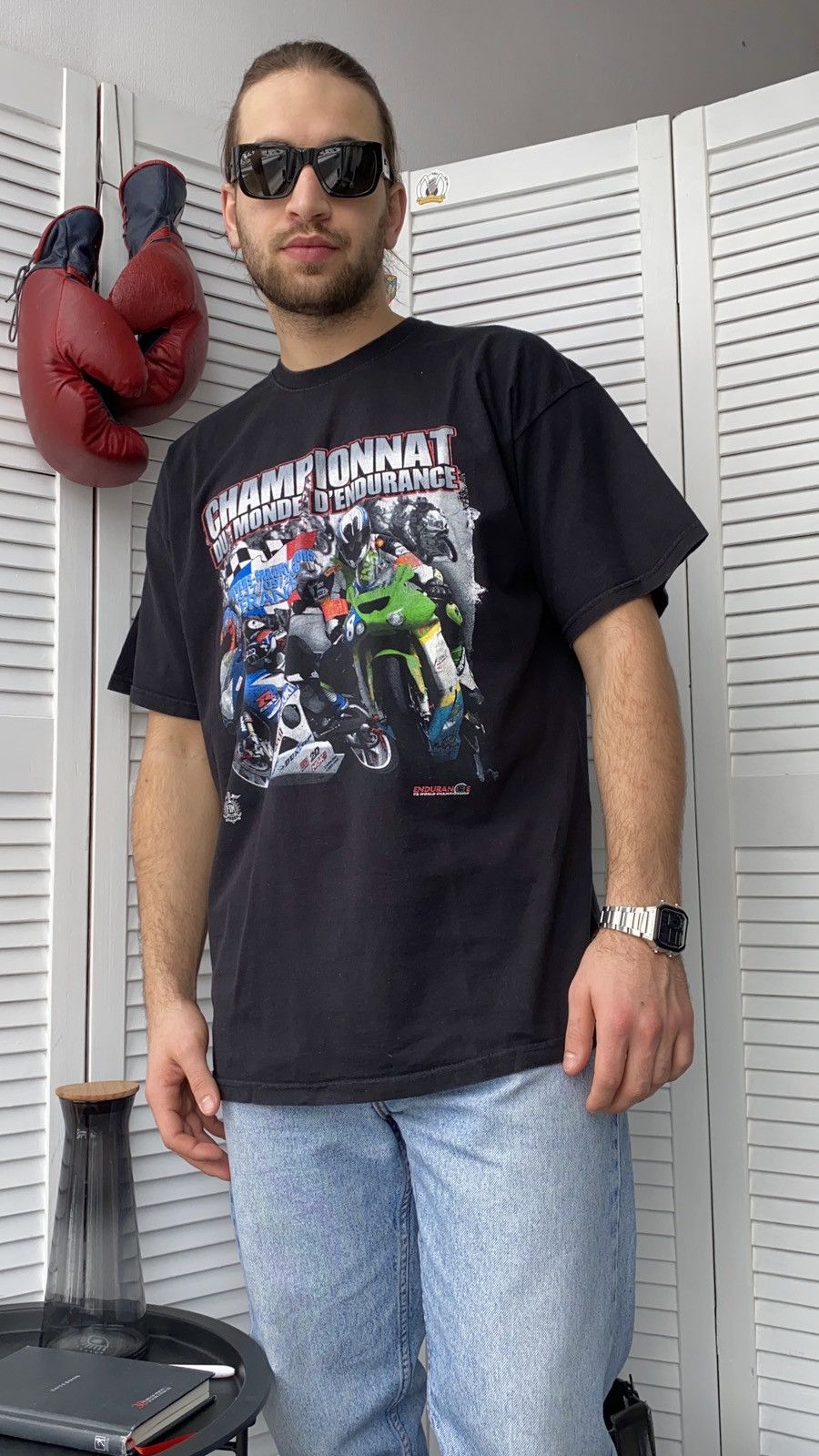 Vintage Vintage 00s Suzuki Moto Racing Y2K Tee Shirt Size US L / EU 52-54 / 3 - 4 Thumbnail