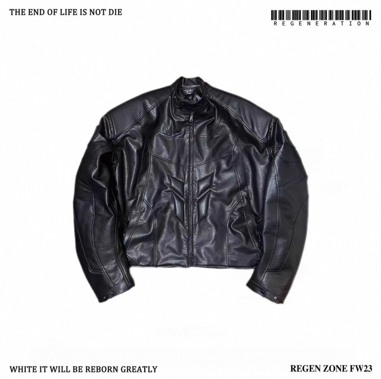 Other Leather biker jacket Size US L / EU 52-54 / 3 - 4 Thumbnail