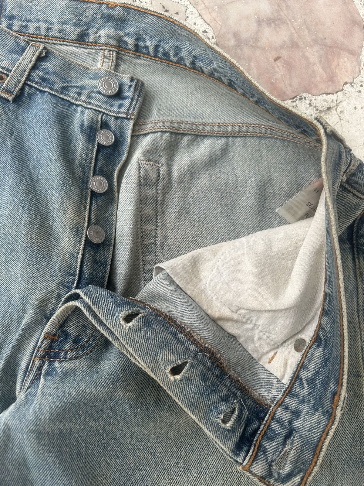 Levi's Levis 501 Vintage Short Pants Ripped Size US 33 - 5 Thumbnail