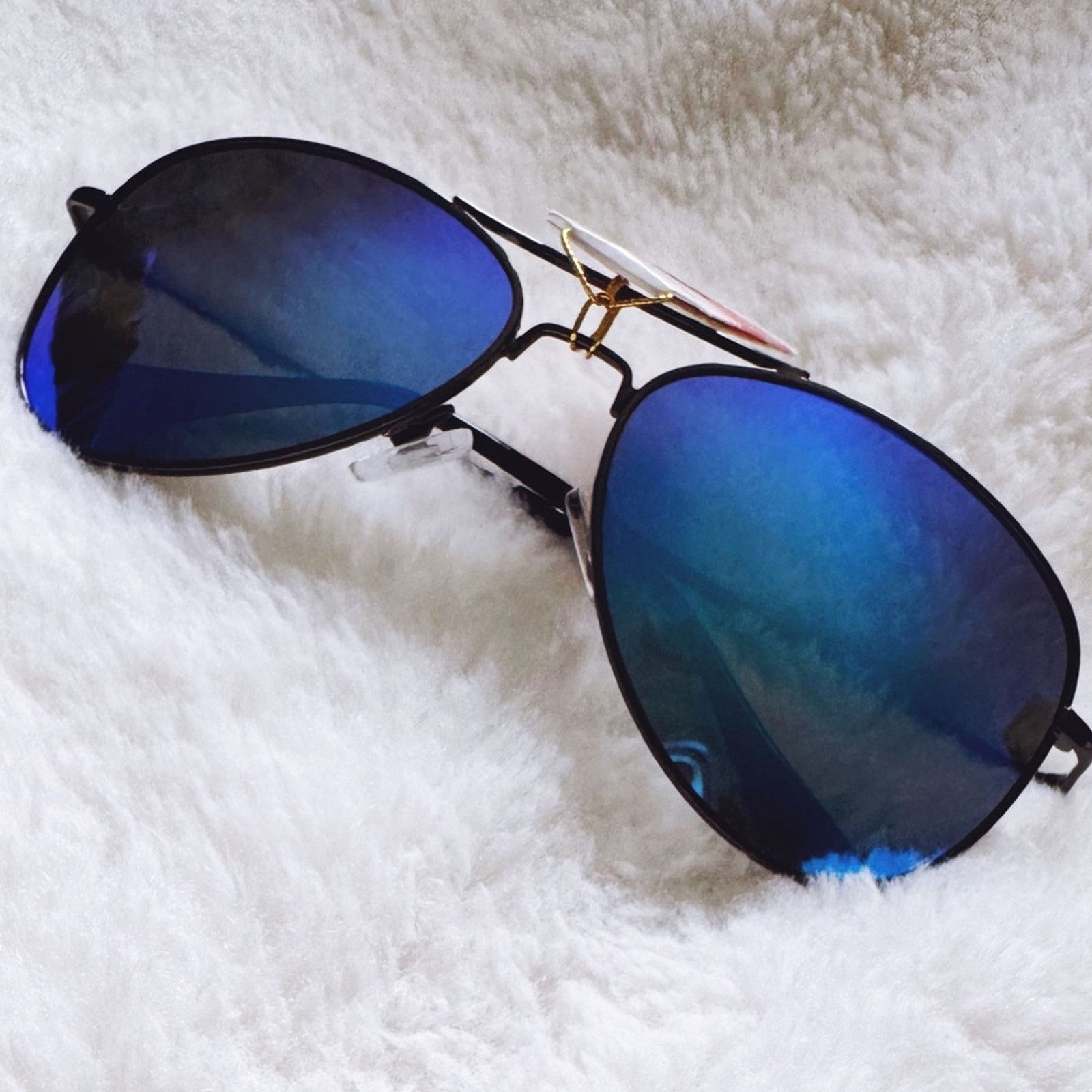 Other Zane Black w/ Blue Lense Polarized Mirrored Sunglasses Size ONE SIZE - 1 Thumbnail