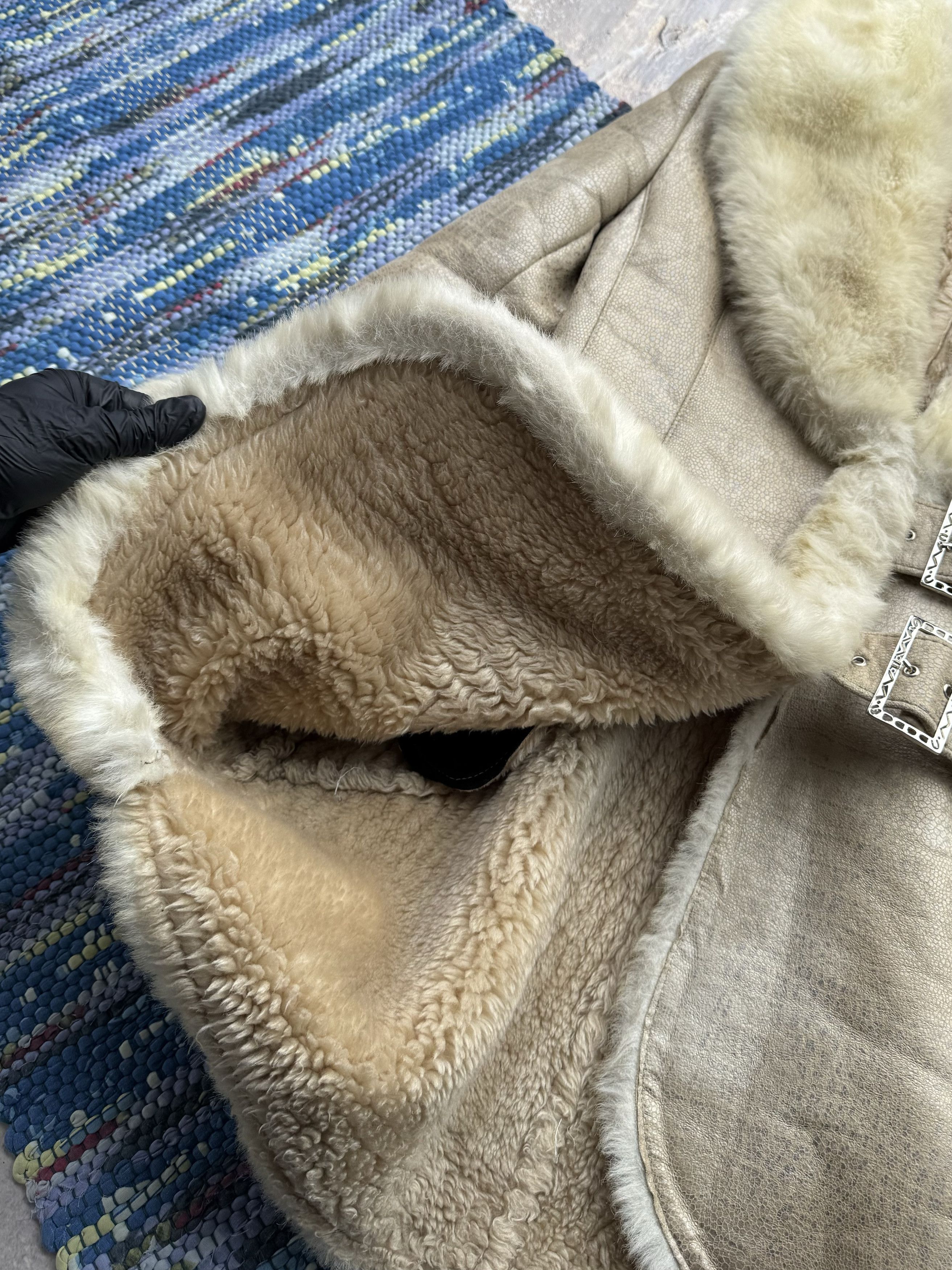 Japanese Brand Vintage Faux Sheepskin Coat With Belted A390(591) Size M / US 6-8 / IT 42-44 - 4 Thumbnail