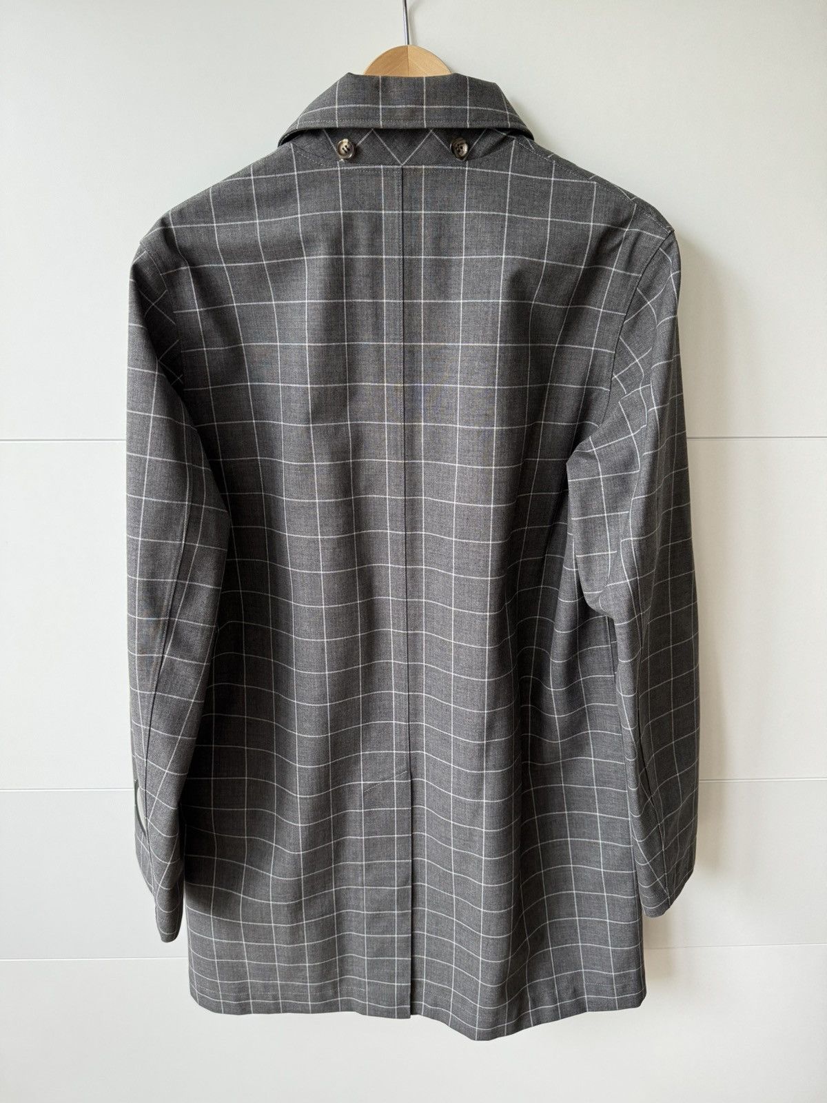 Undercover [3] T/Wpen Windowpane Coat in Grey (AW15) Size US L / EU 52-54 / 3 - 9 Thumbnail