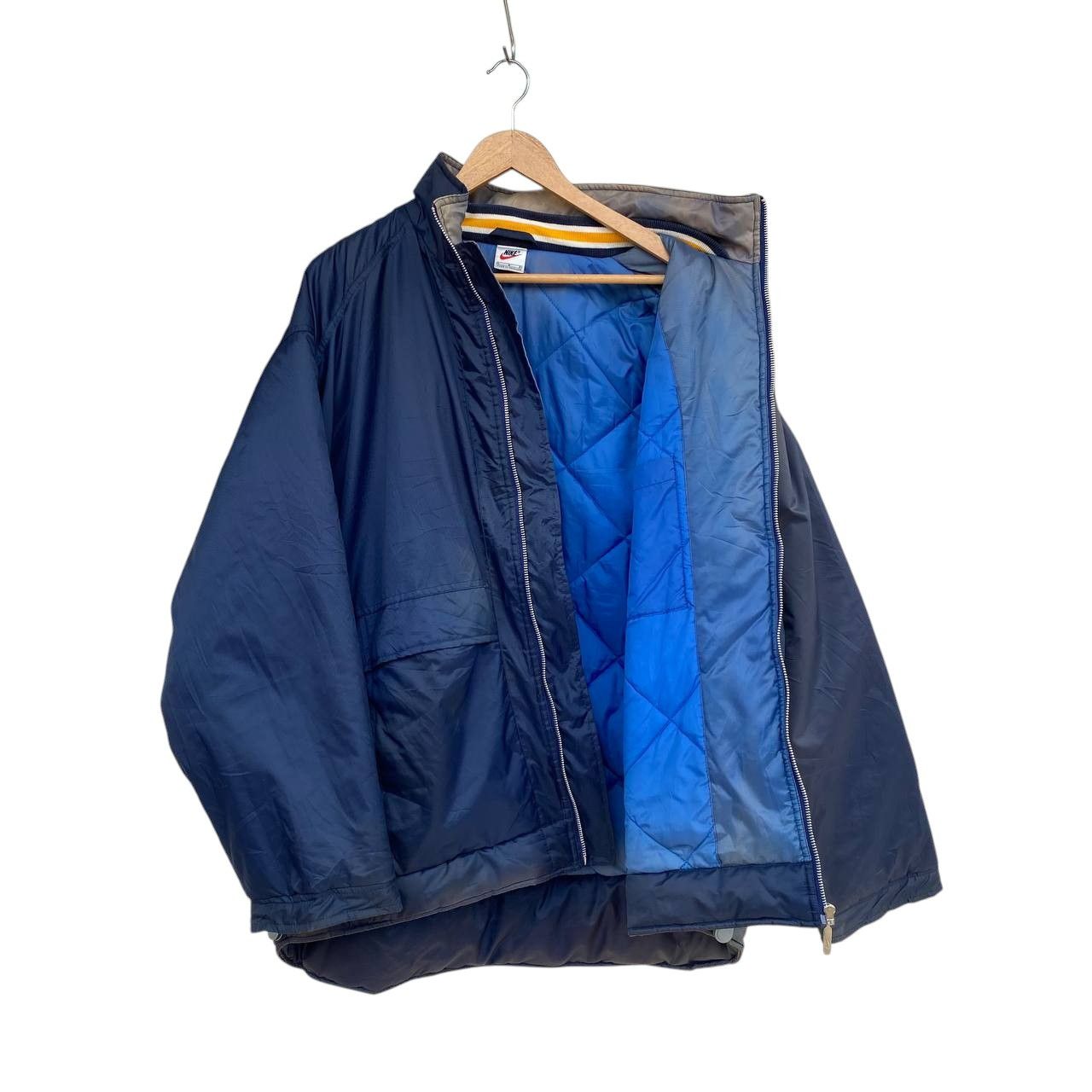 Vintage VINTAGE 90S NIKE COACH INSULATED JACKET FADED BLUE Size US L / EU 52-54 / 3 - 3 Thumbnail