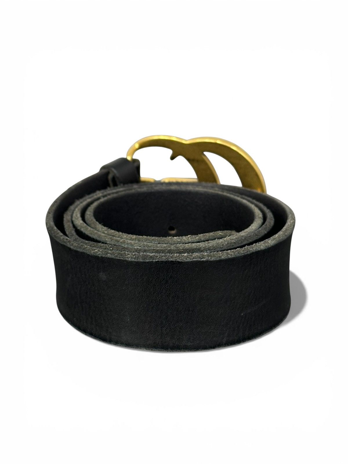Gucci Gucci GG Black Leather Belt Size ONE SIZE - 5 Thumbnail