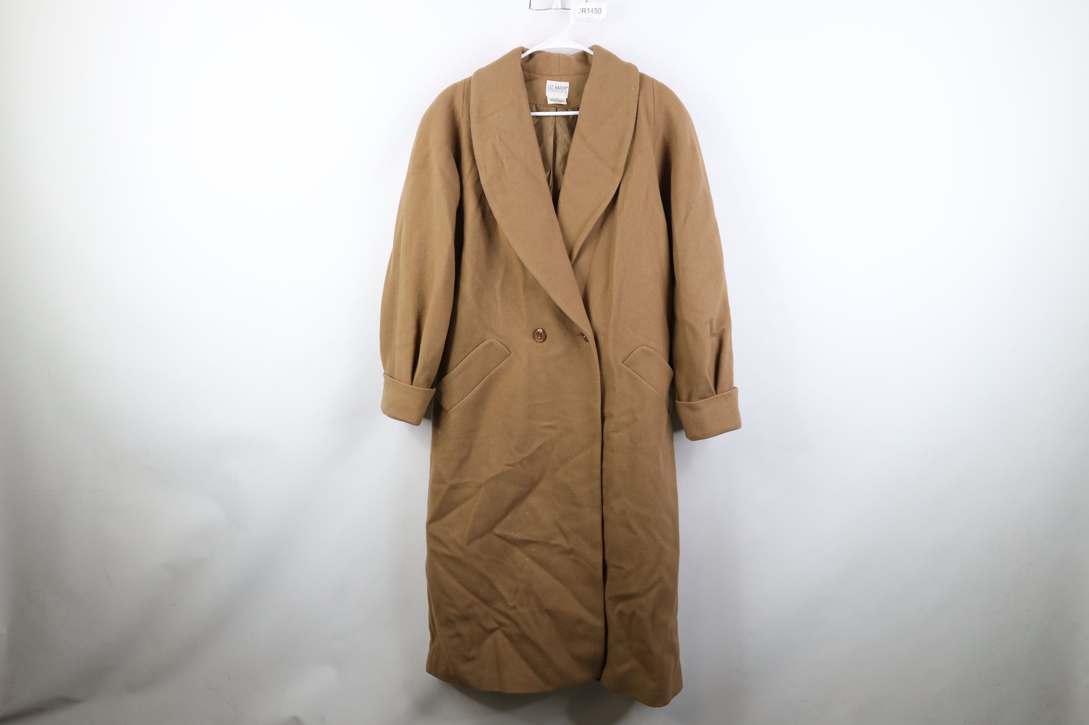 Vintage Vintage 90s Streetwear Heavy Wool Overcoat Jacket Beige Tan Size XL / US 12-14 / IT 48-50 - 1 Thumbnail