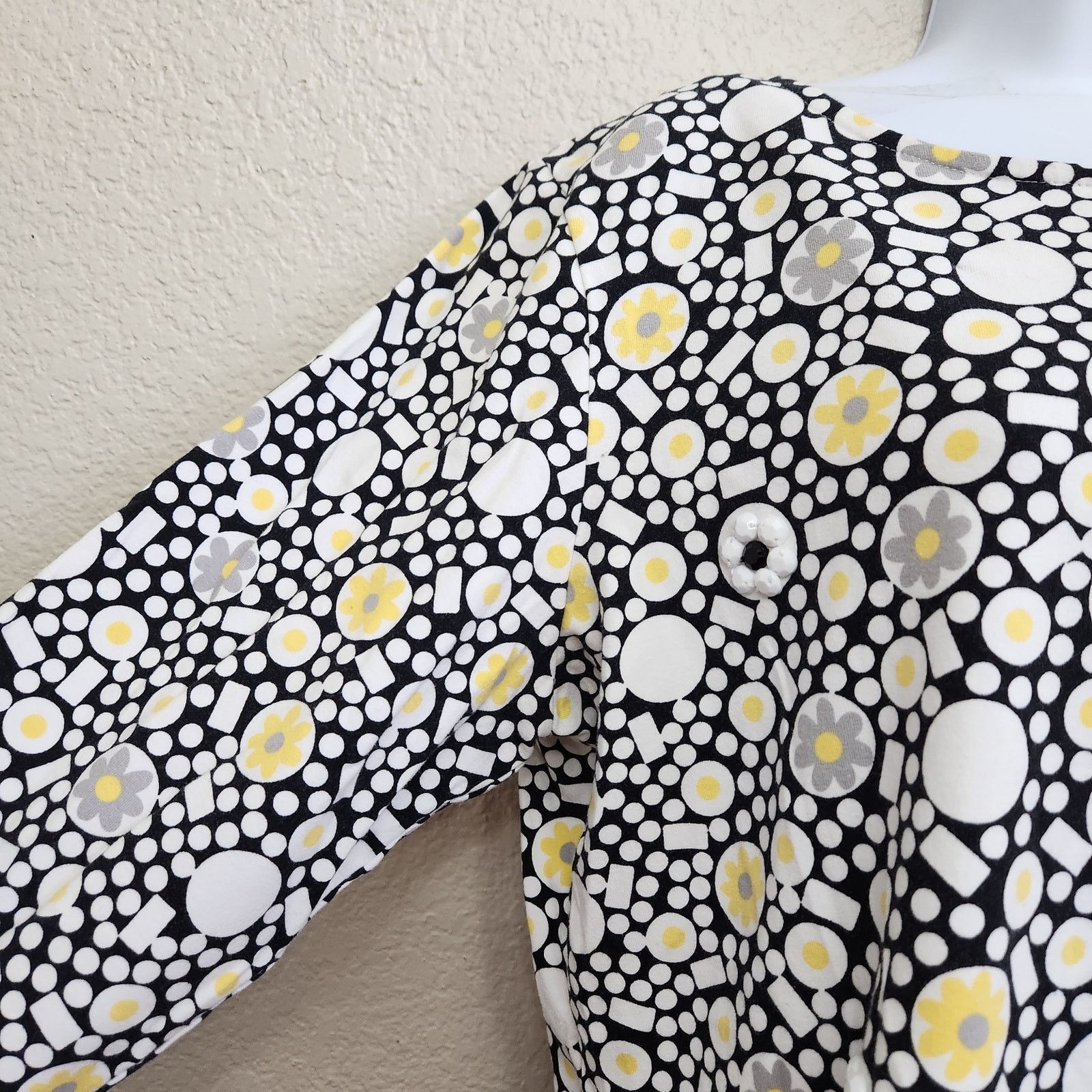 Other Ruby Rd. Black White Yellow Geo Print Top XL Lightweight Size XL / US 12-14 / IT 48-50 - 3 Thumbnail