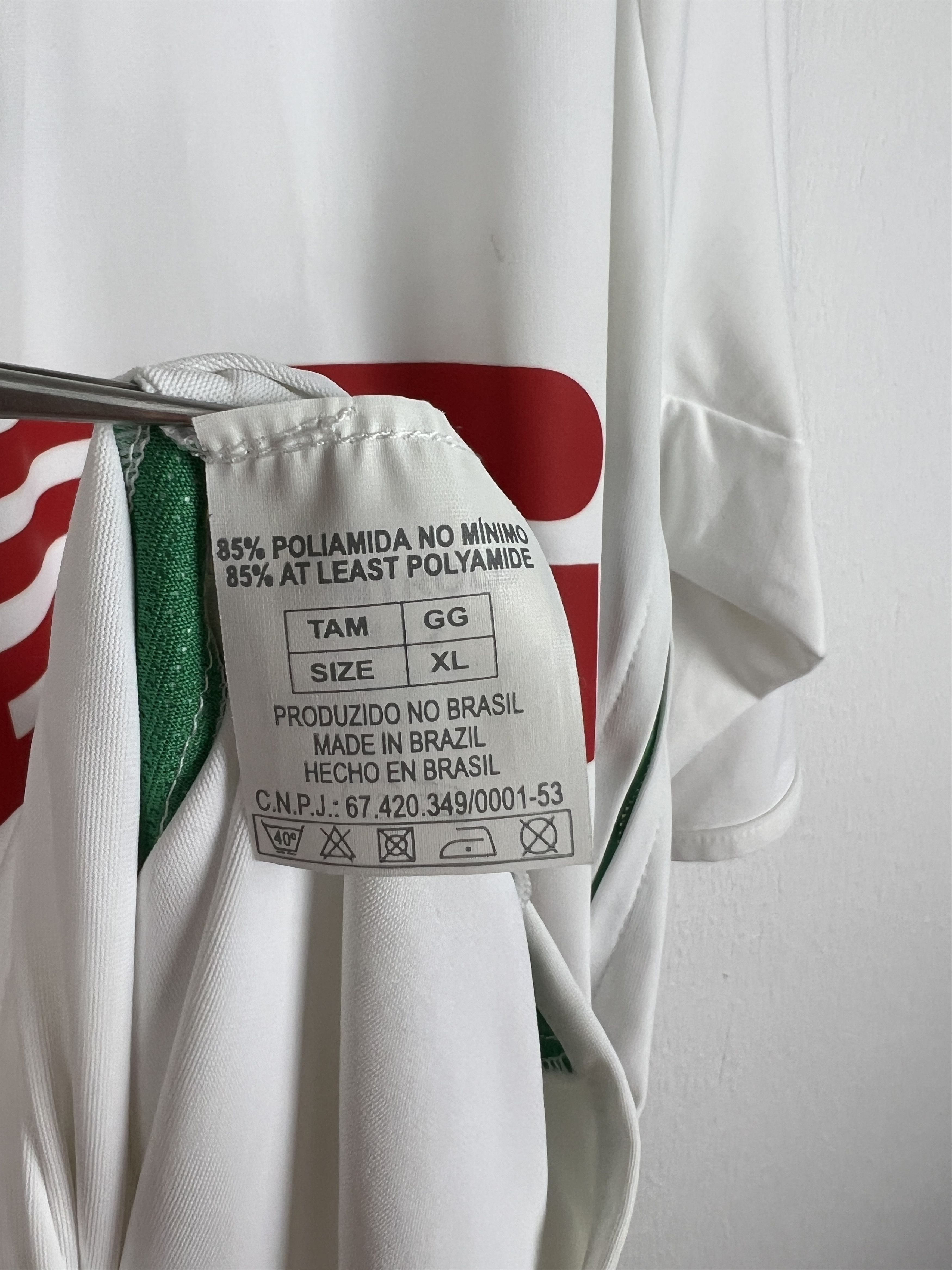 Diadora Palmeiras Away football shirt Soccer Player Issue Jersey Size US XL / EU 56 / 4 - 9 Thumbnail