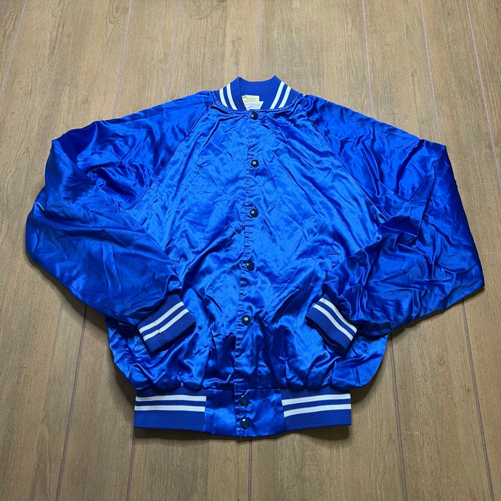 Vintage Vintage Nevada State Satin Jacket USA Blue Snap Bomber M Size US M / EU 48-50 / 2 - 1 Thumbnail