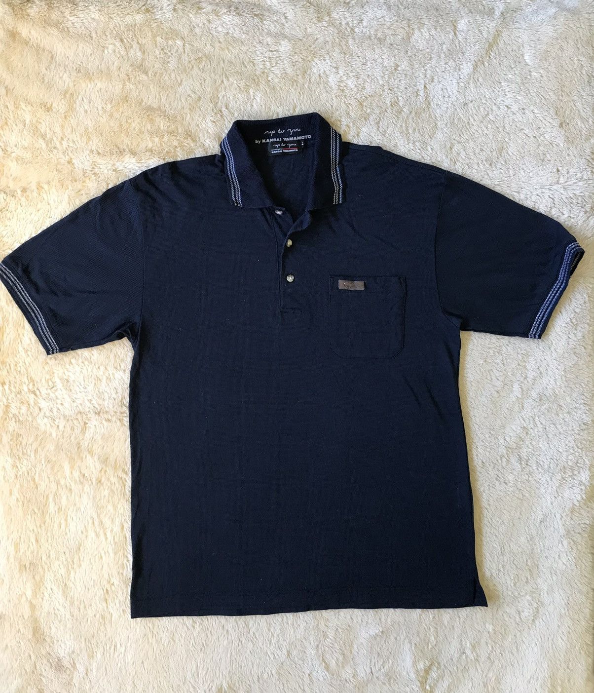 Kansai Yamamoto KANSAI YAMAMOTO Up To You Polo Shirt Vintage Size US L / EU 52-54 / 3 - 1 Thumbnail