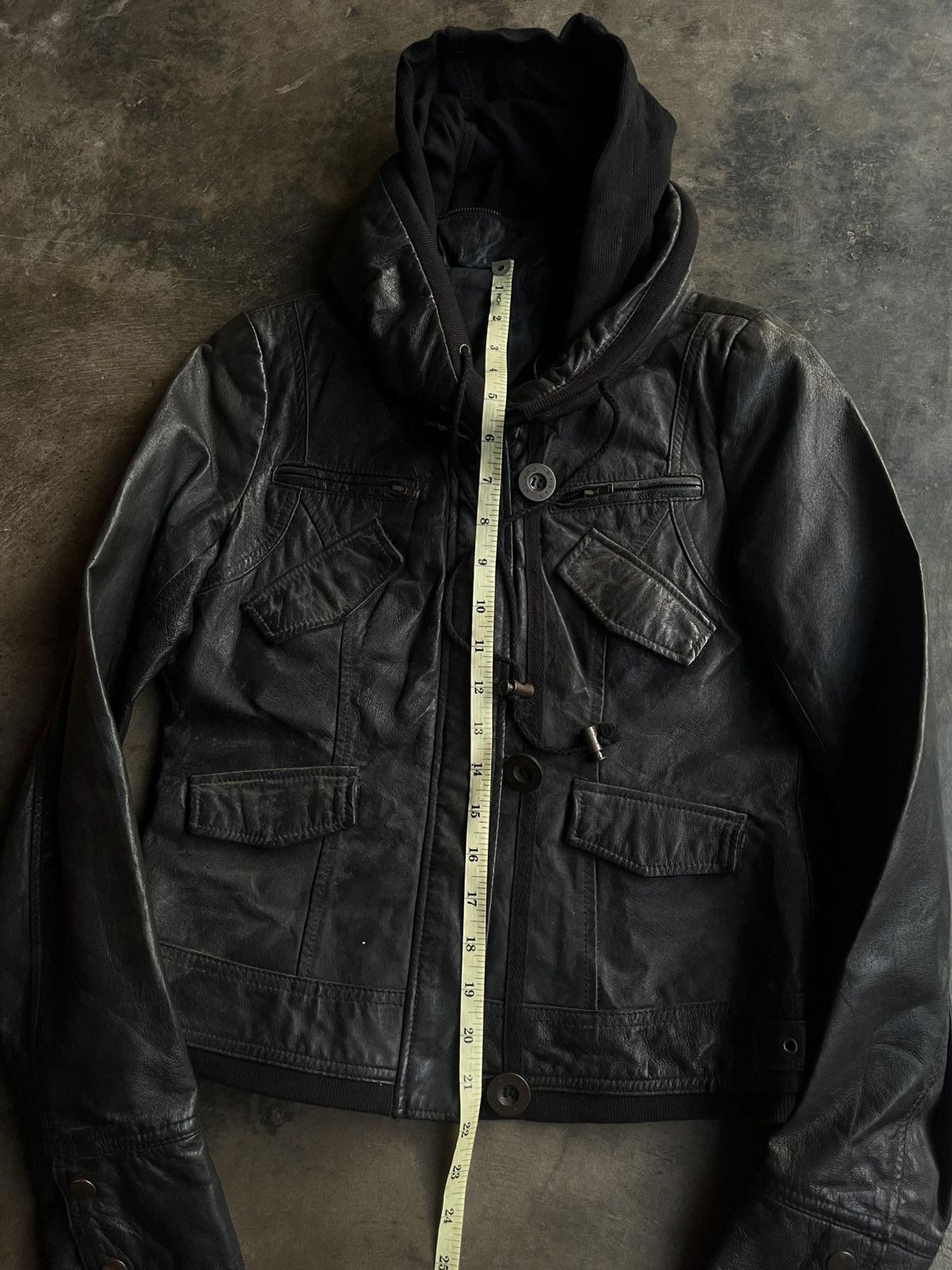 Isamu Katayama Backlash JAPANESE B.R.U.S.H BONO LEATHER JACKET ZIP MULTI POCKET VKEI Size US S / EU 44-46 / 1 - 16 Thumbnail