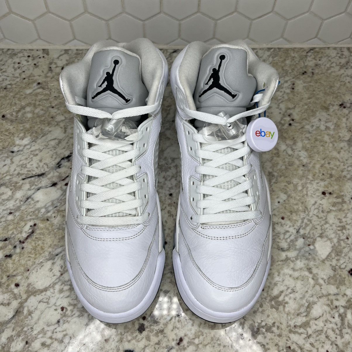 Jordan Brand Size 11 - Air Jordan 5 Retro 2015 White Metallic CLEAN W/Box Size US 11 / EU 44 - 5 Thumbnail