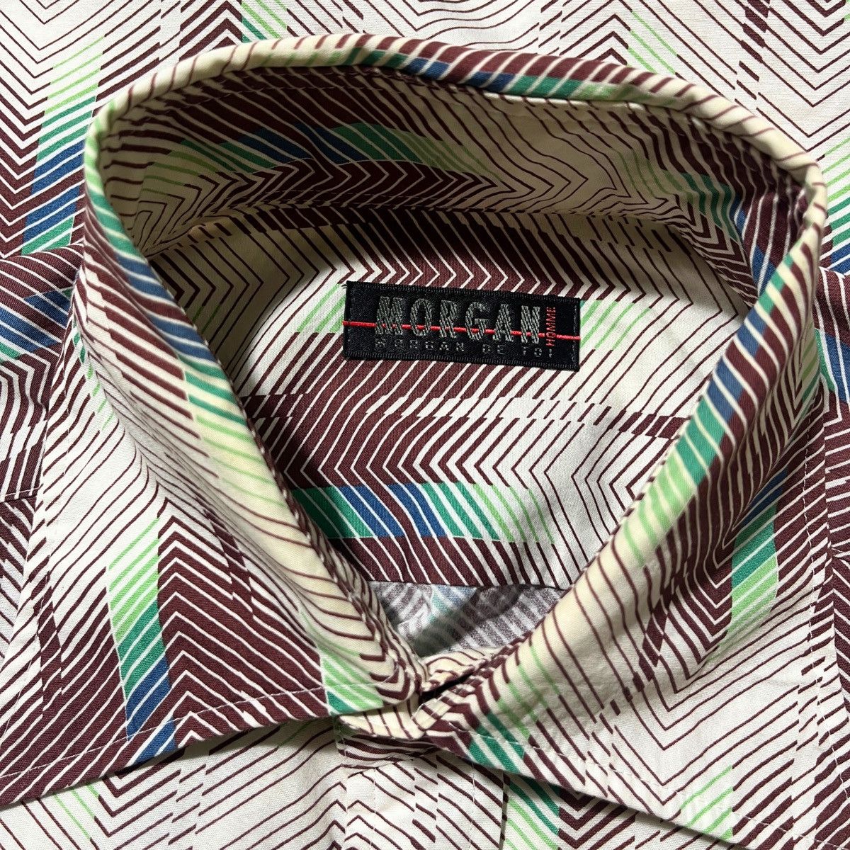 Morgan De Toi Morgan De Toi Homme - Abstract Chevron Geometric Pattern Size US M / EU 48-50 / 2 - 4 Thumbnail