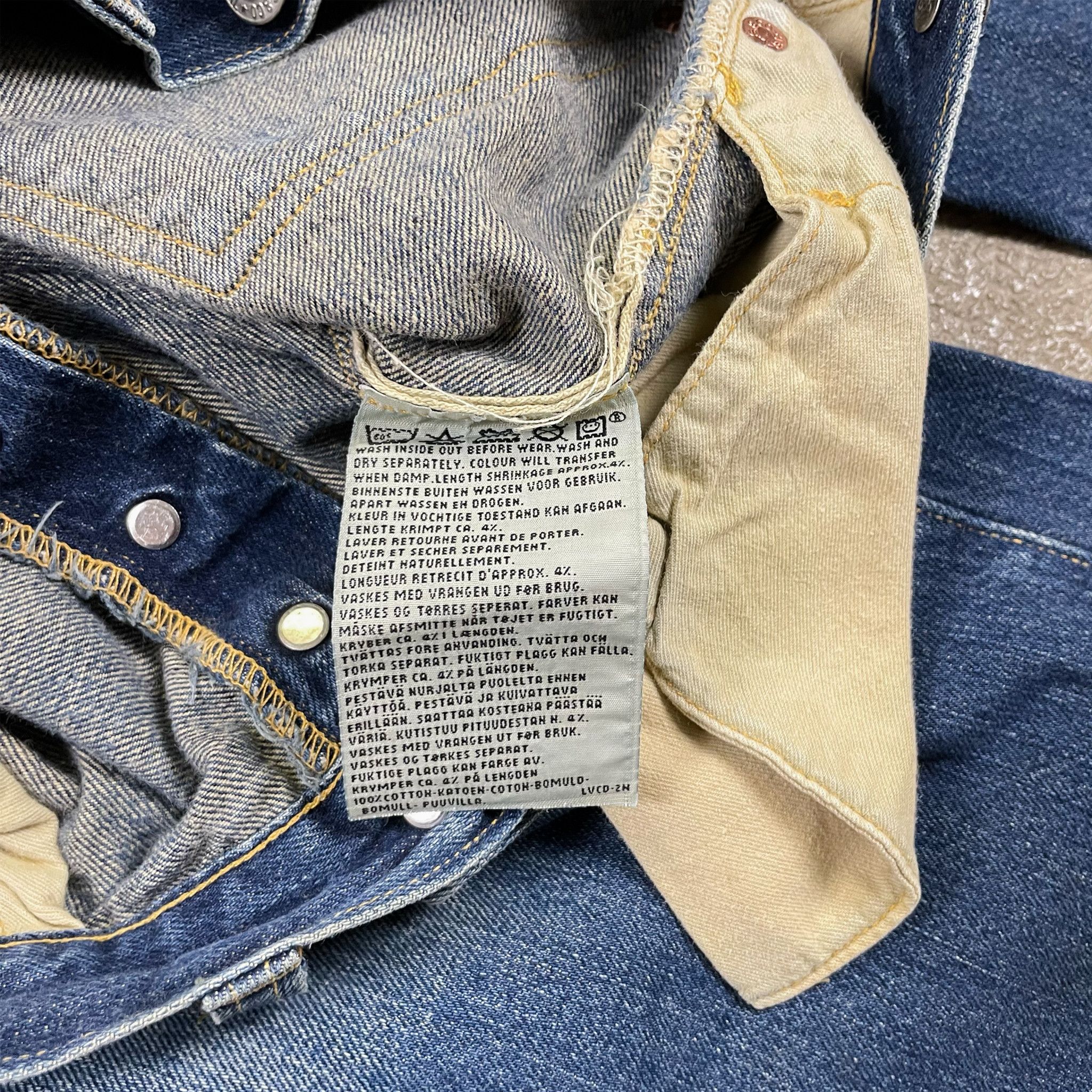 Levi's Levi's 501xx Made in USA Selvedge Buckle Blue Jeans Size US 32 / EU 48 - 3 Thumbnail