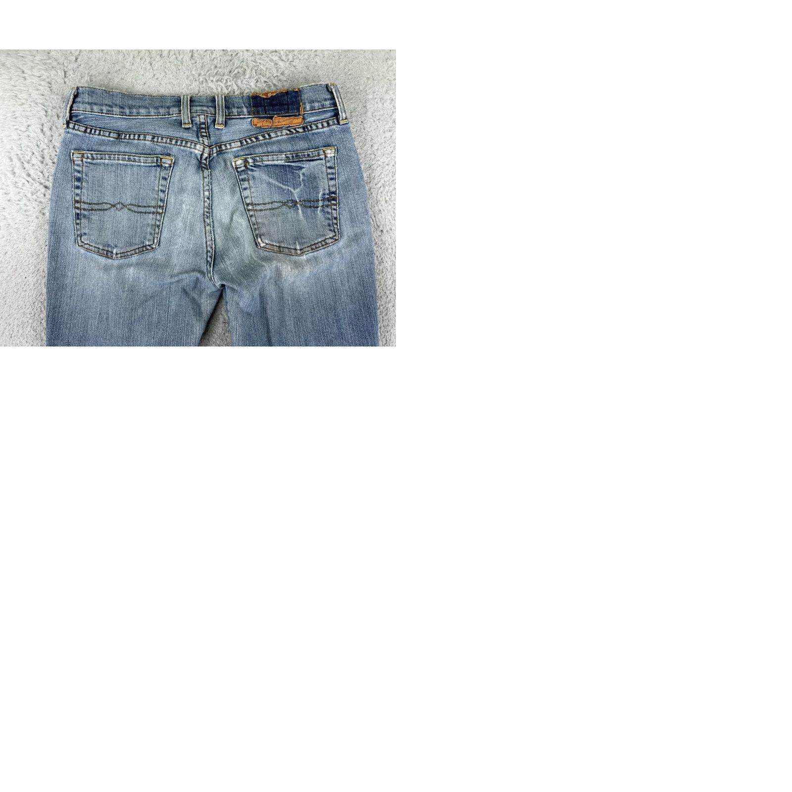 Lucky Brand VINTAGE Lucky Brand Jeans Womens Blue Denim 90s 27in Inseam Bootcut 30 Model Designer Size 26" / US 2 / IT 38 - 10 Thumbnail