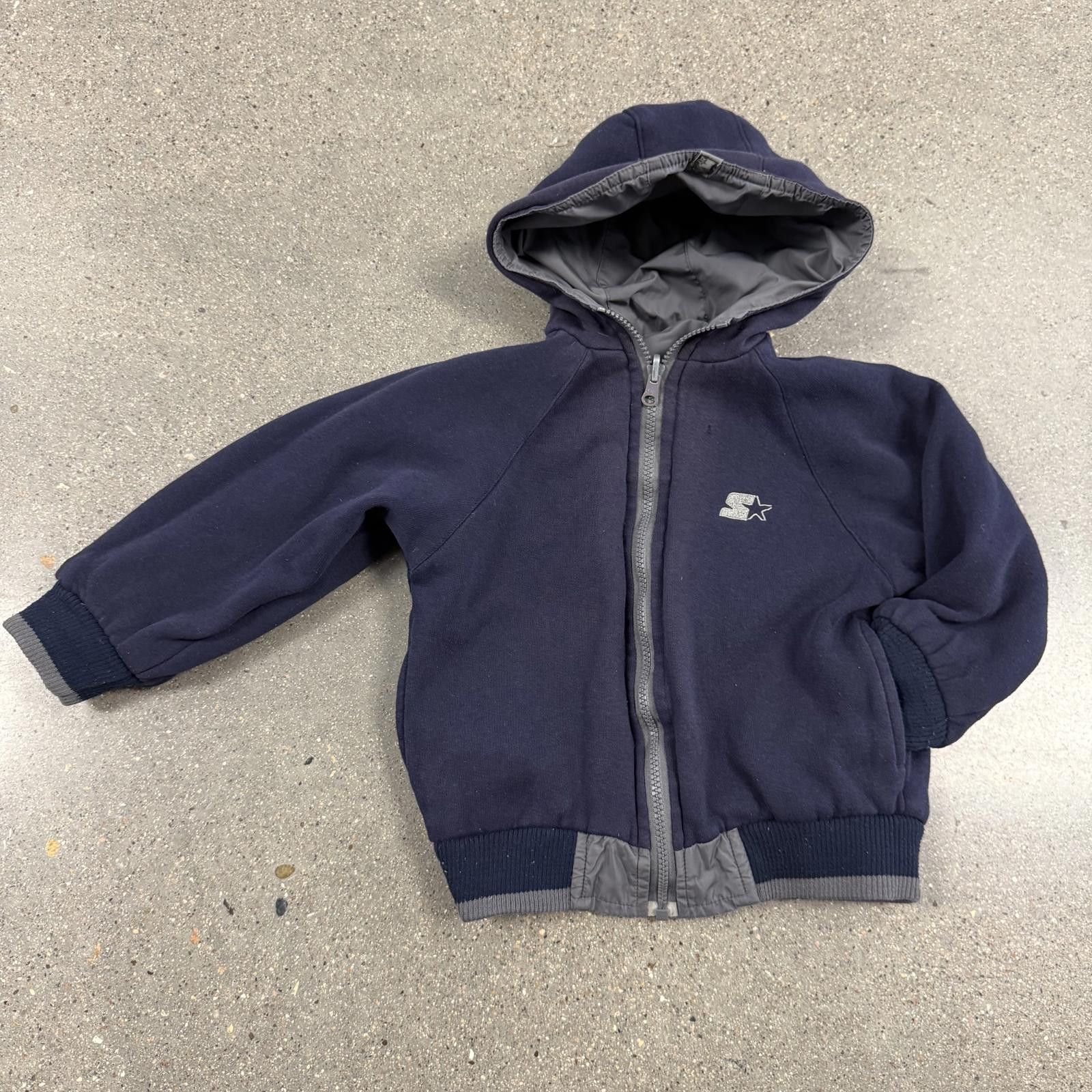 Starter Vtg 90s Kids Reversible Starter Full Zip Hooded Jacket - S Size US S / EU 44-46 / 1 - 9 Thumbnail