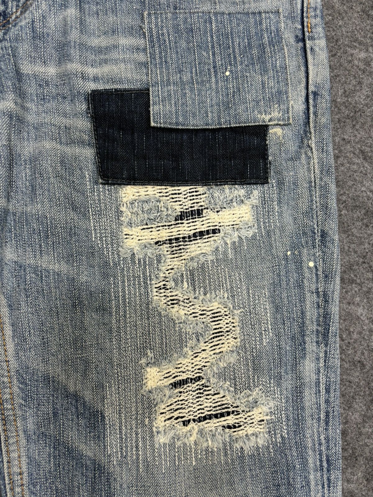 BORO Denim 💥Boro Style💥Flare Edwin Archival Boro Patchwork Denim F481 Size US 32 / EU 48 - 9 Thumbnail