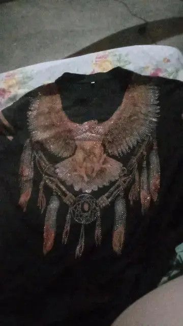 Other Rhinestones Eagle Hip Hop Graphic T Shirt Size US XXL / EU 58 / 5 - 4 Thumbnail