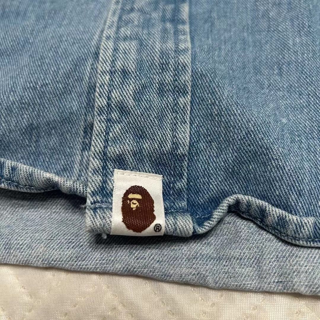 Bape SHARK DENIM JACKET Size US M / EU 48-50 / 2 - 4 Thumbnail